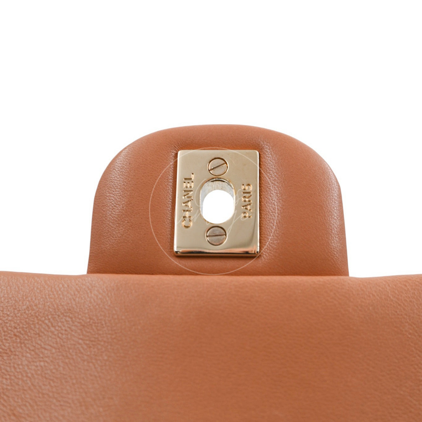 [Pre-owned] Chanel 21P Caramel Rectangular Lambskin Leather Mini Flap Bag