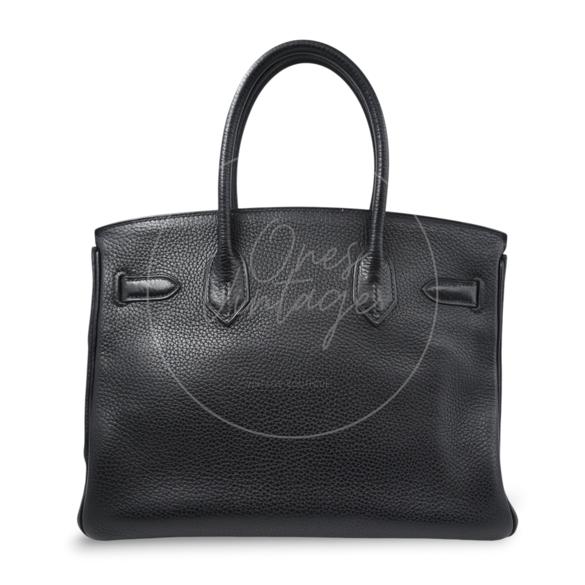 [Pre-owned] Hermes Birkin 30 BK30 Black Stamp Square I
