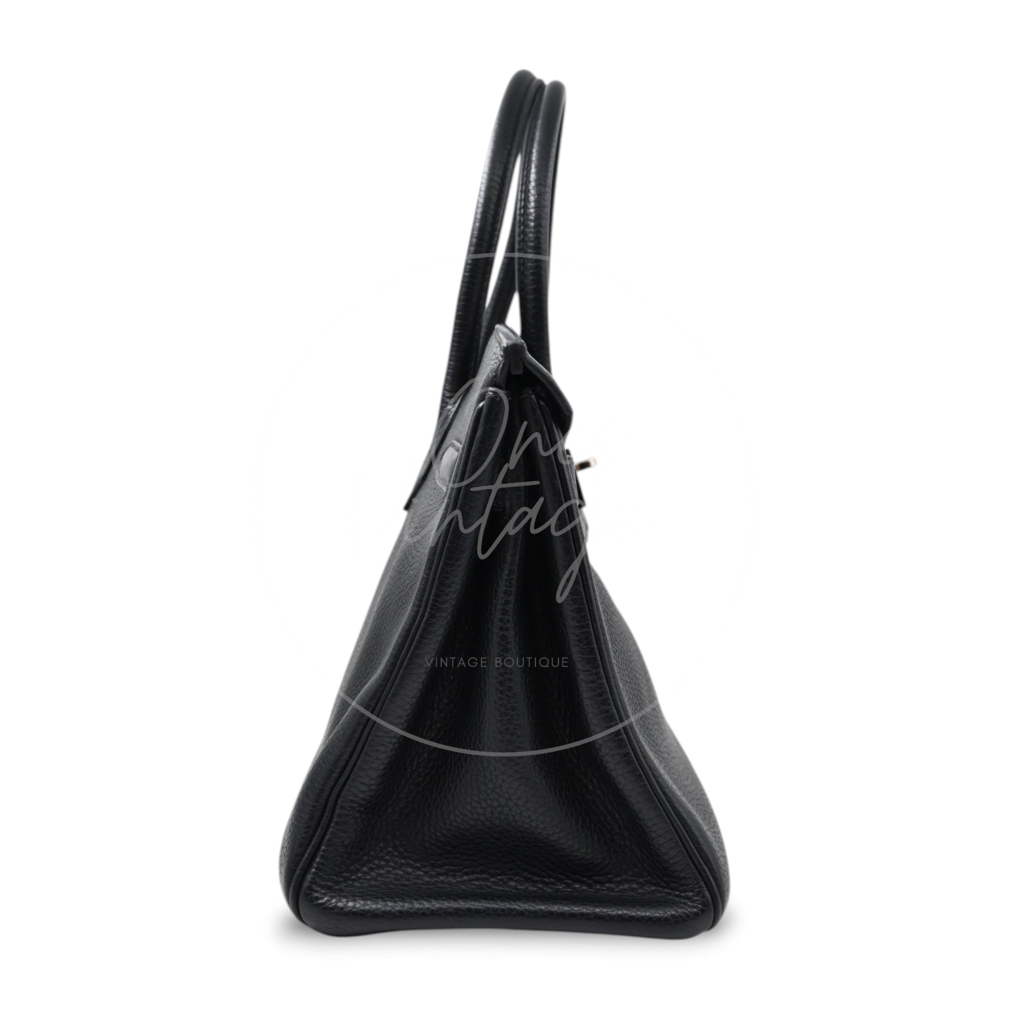 [Pre-owned] Hermes Birkin 30 BK30 Black Stamp Square I