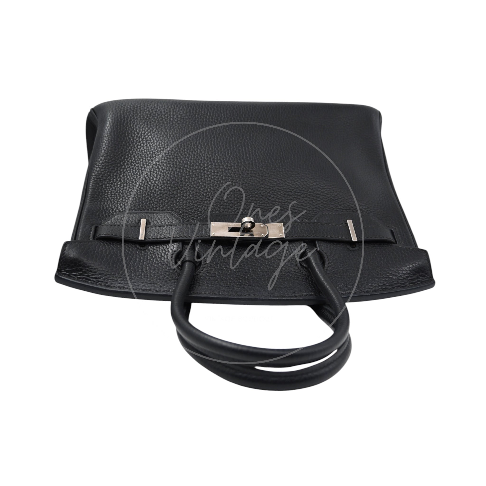 [Pre-owned] Hermes Birkin 30 BK30 Black Stamp Square I