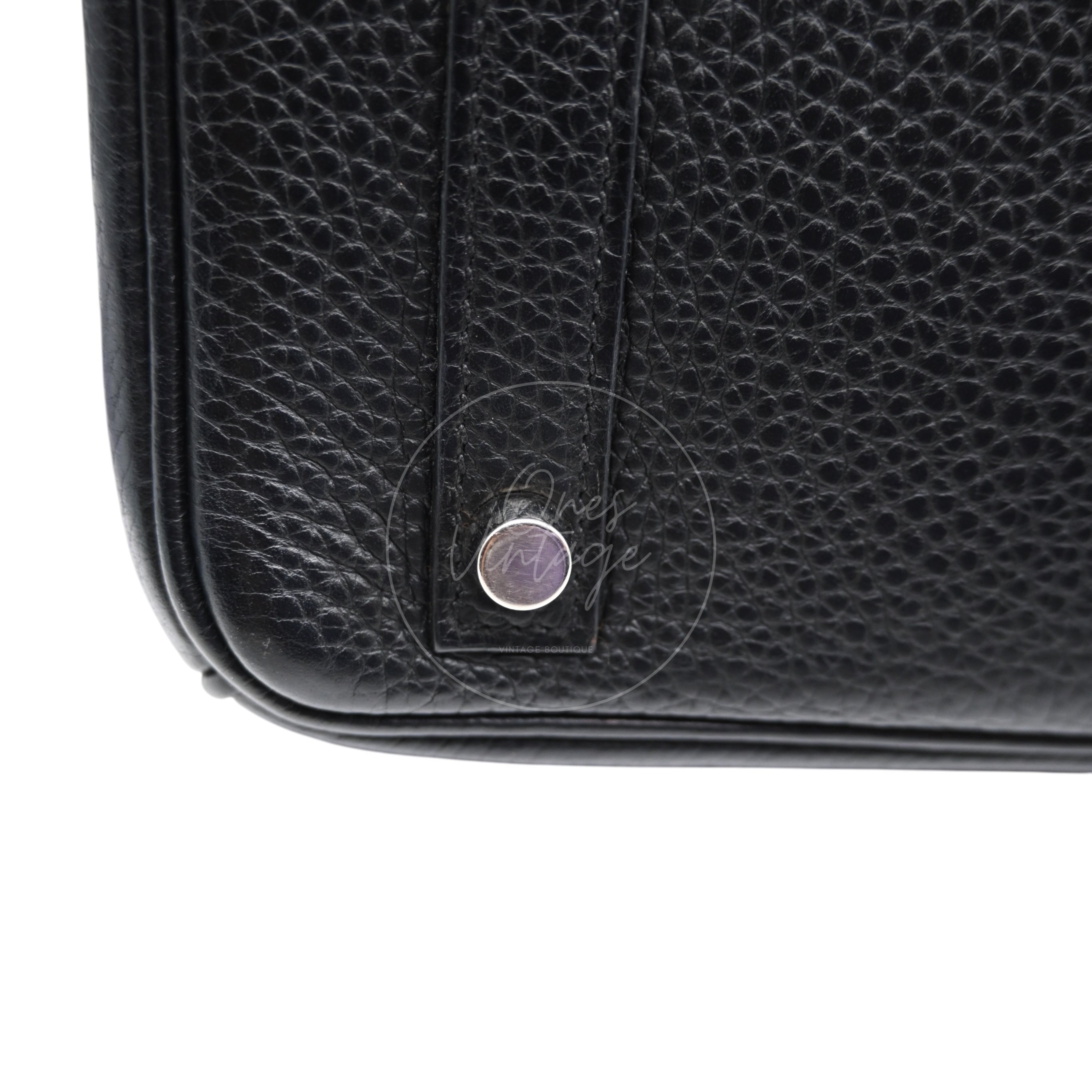 [Pre-owned] Hermes Birkin 30 BK30 Black Stamp Square I