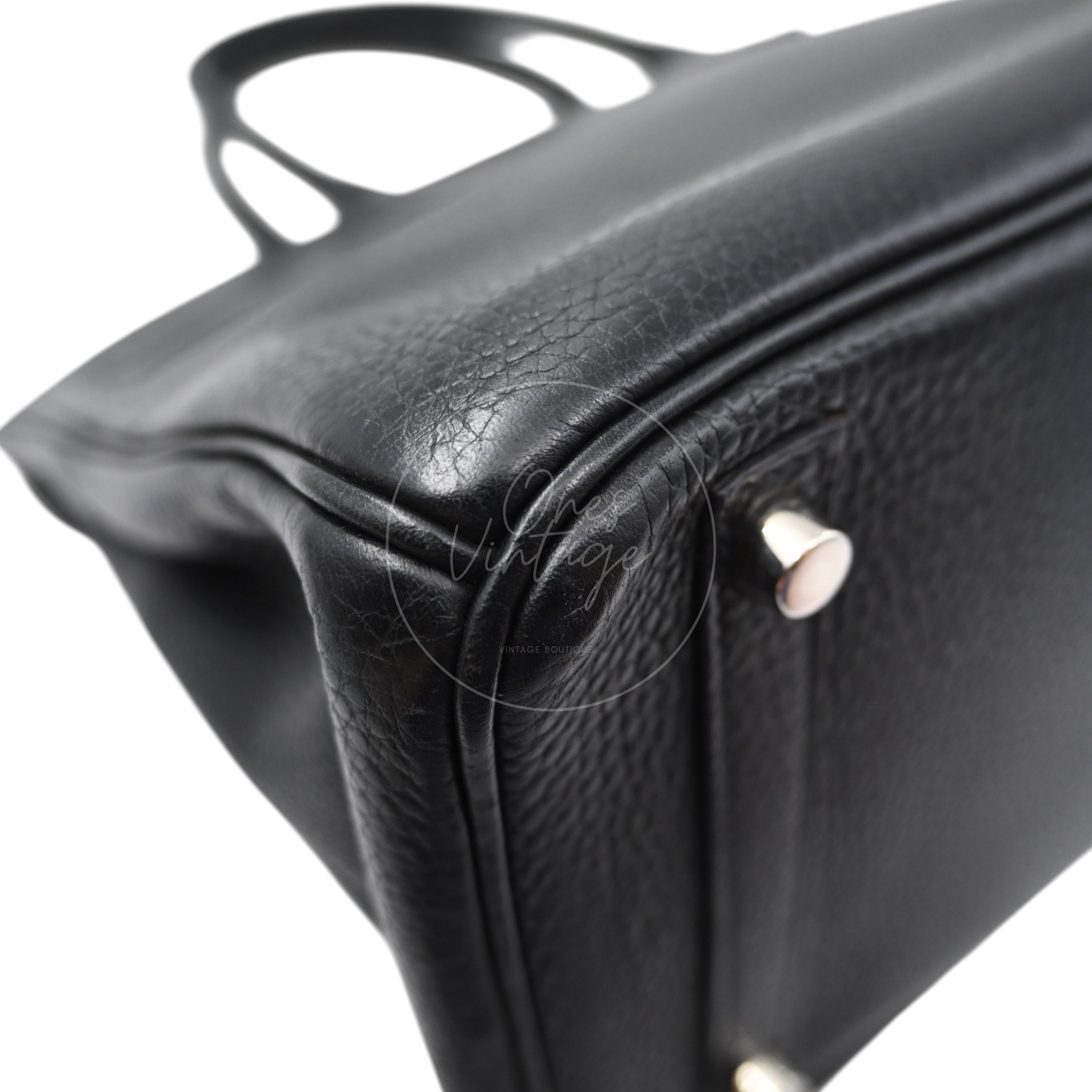 [Pre-owned] Hermes Birkin 30 BK30 Black Stamp Square I