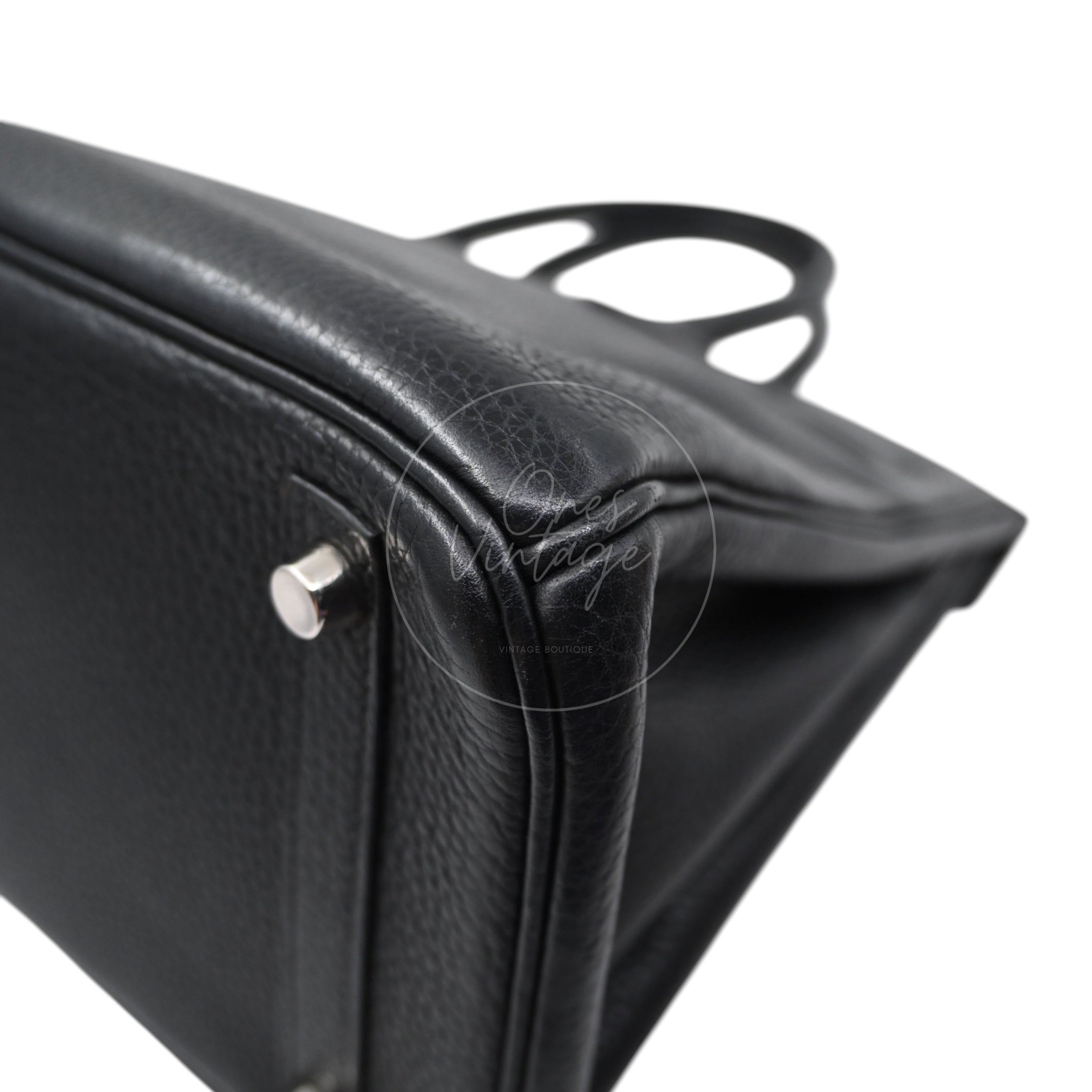 [Pre-owned] Hermes Birkin 30 BK30 Black Stamp Square I