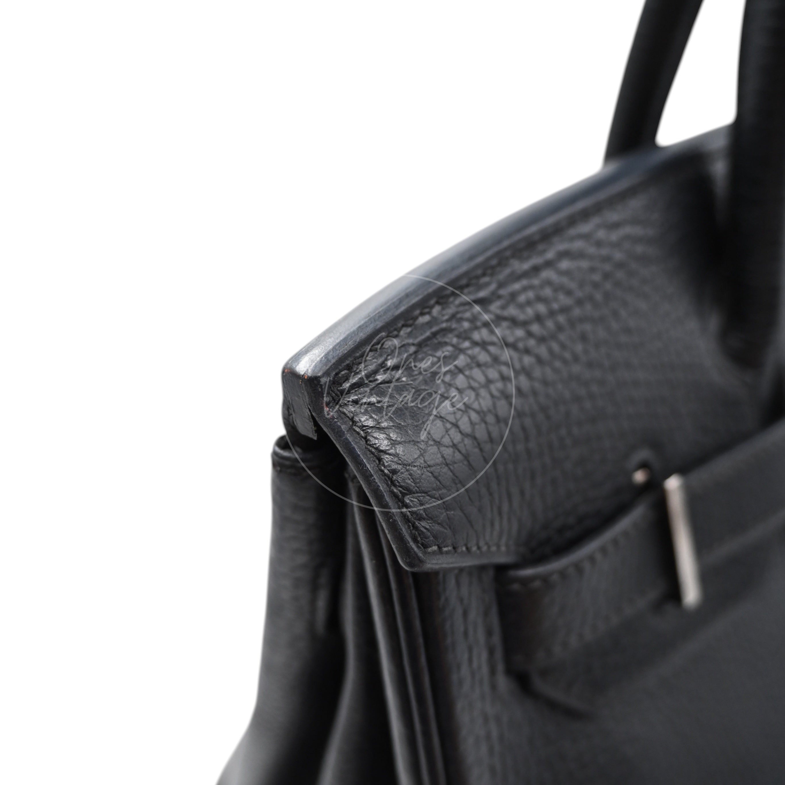 [Pre-owned] Hermes Birkin 30 BK30 Black Stamp Square I