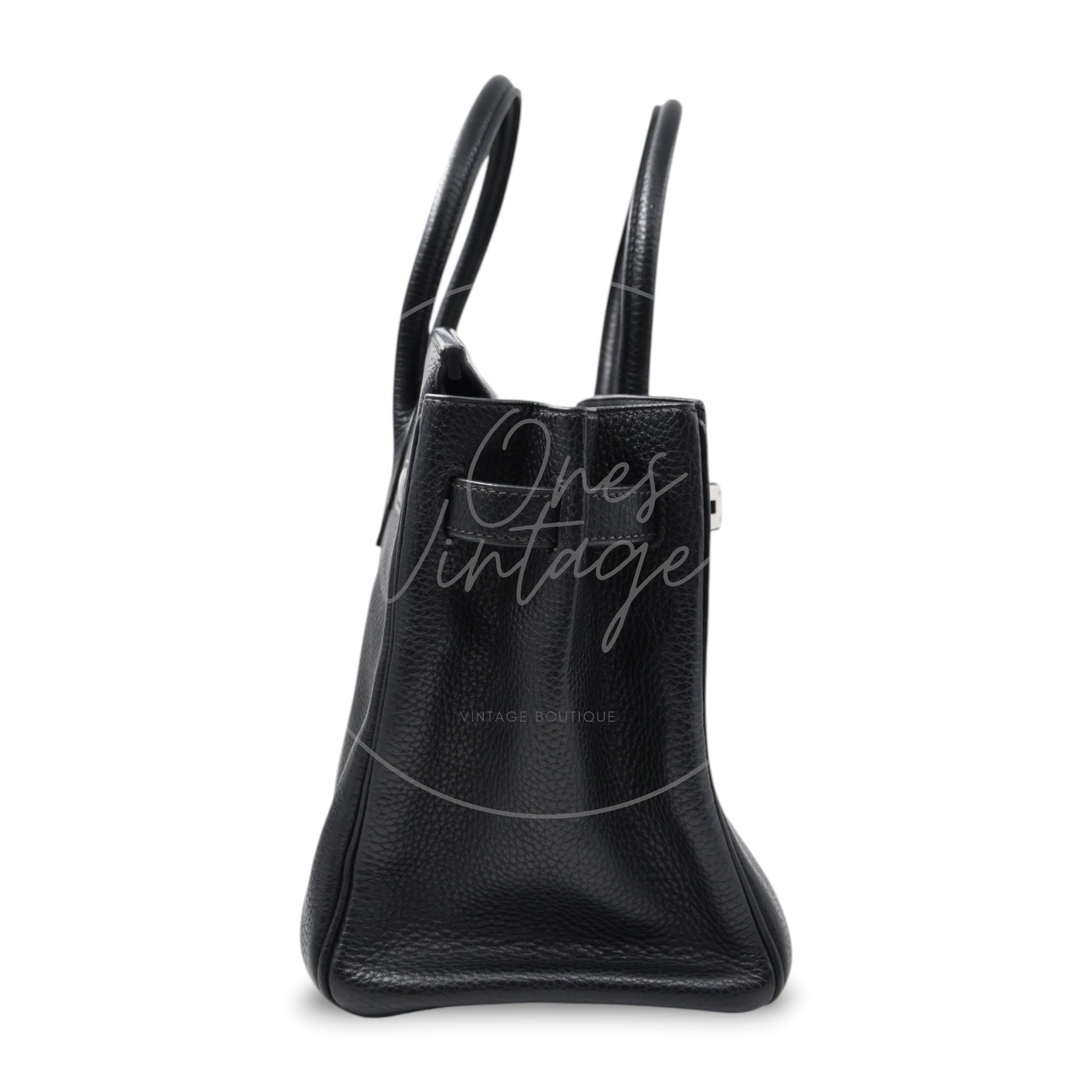 [Pre-owned] Hermes Birkin 30 BK30 Black Stamp Square I