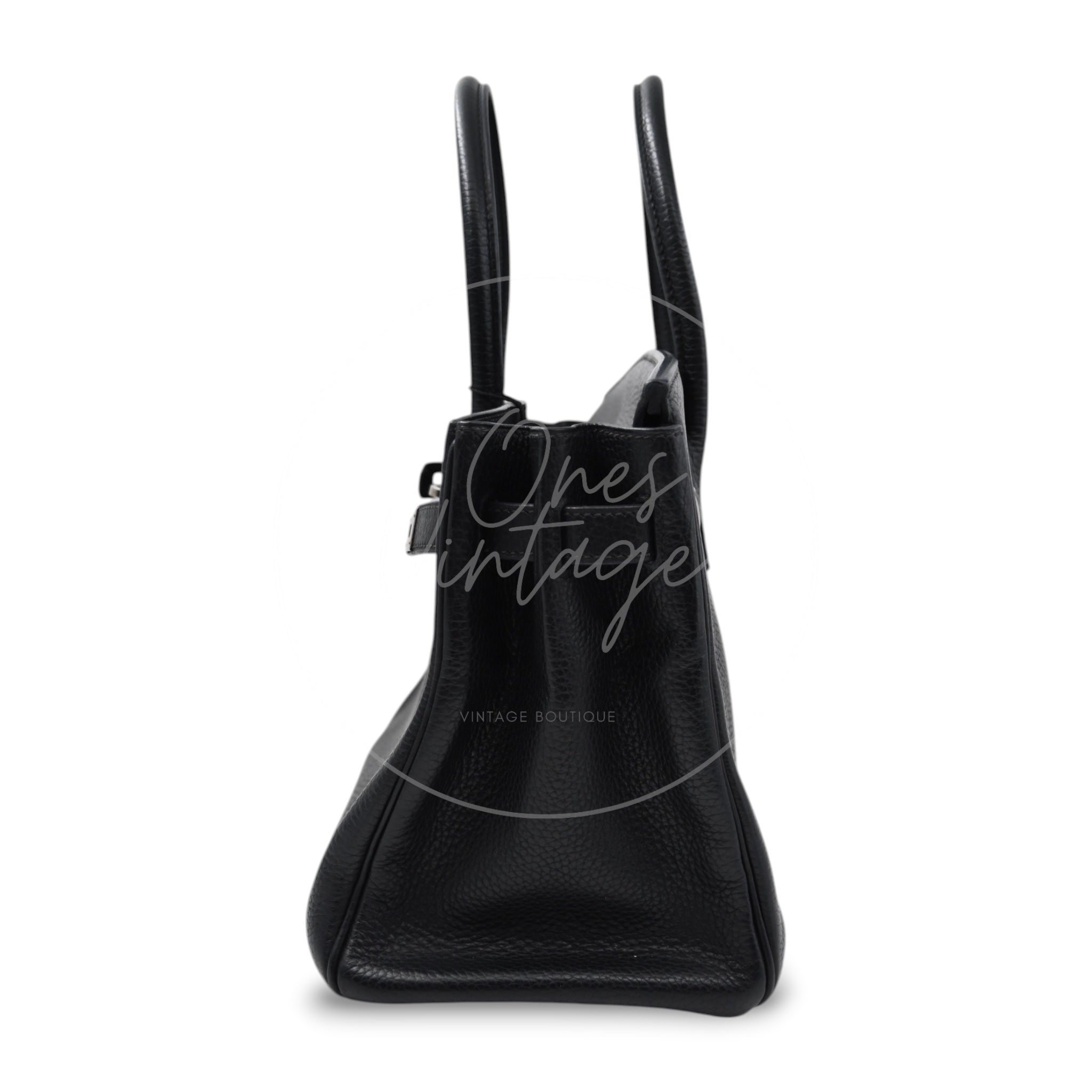 [Pre-owned] Hermes Birkin 30 BK30 Black Stamp Square I