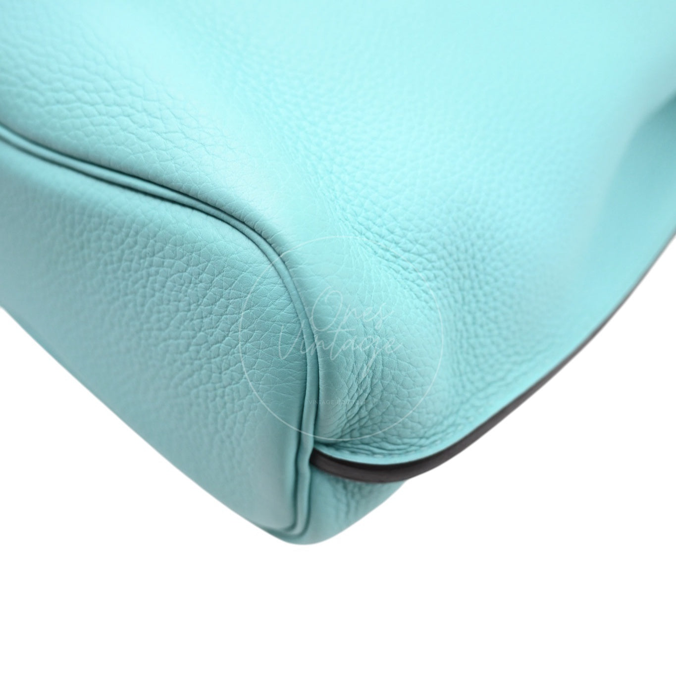 [Pre-owned] Hermes So Kelly 22 Bleu Atoll Stamp T PHW