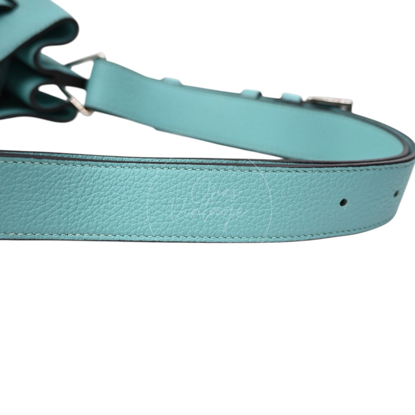 [Pre-owned] Hermes So Kelly 22 Bleu Atoll Stamp T PHW