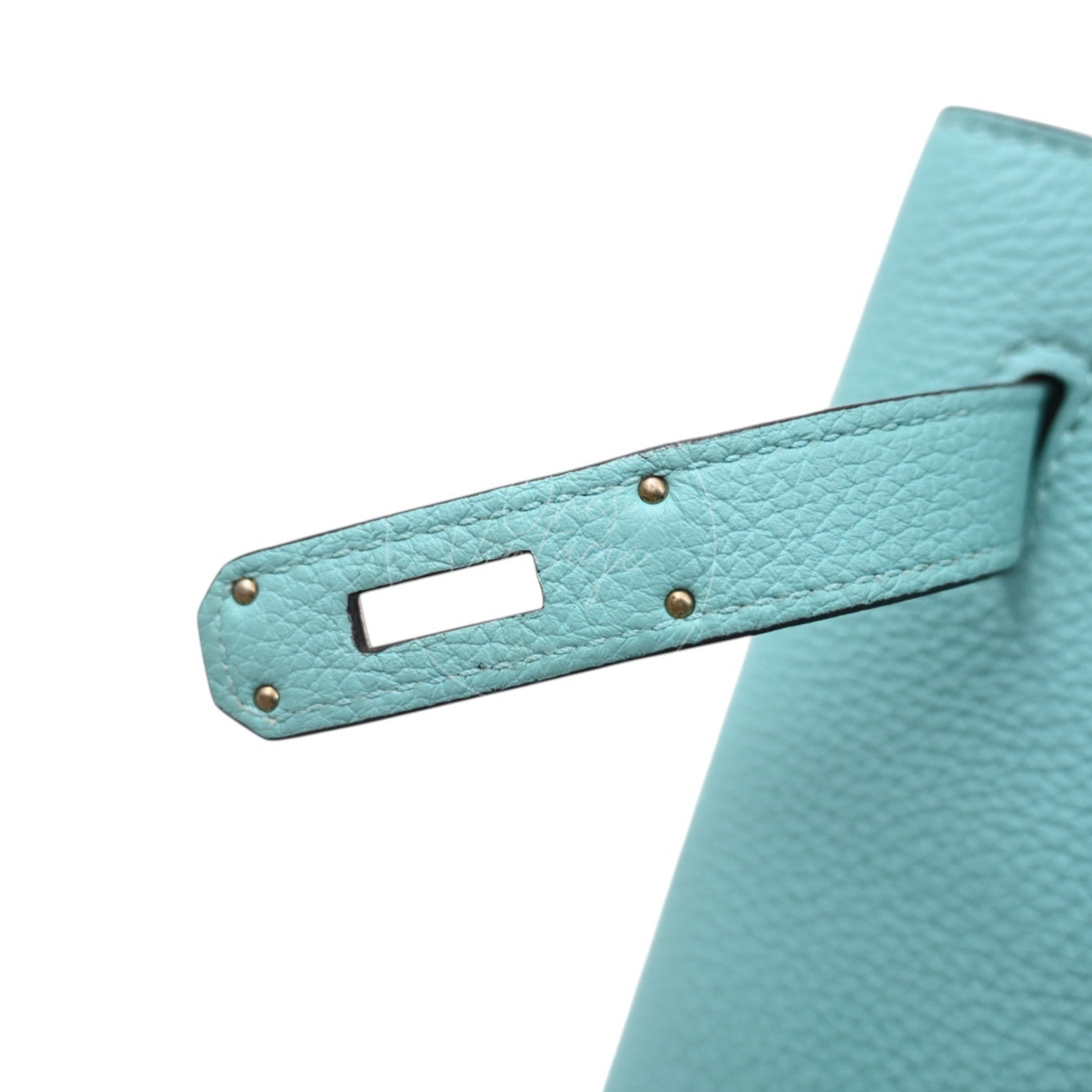 [Pre-owned] Hermes So Kelly 22 Bleu Atoll Stamp T PHW