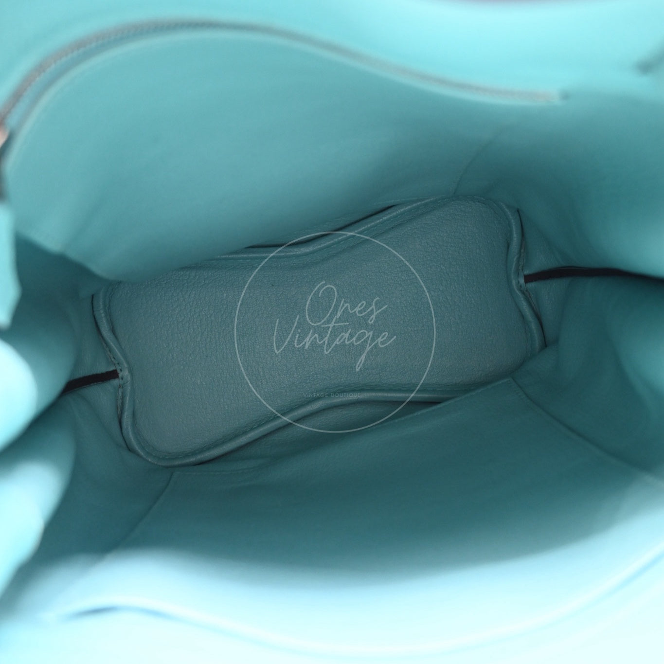 [Pre-owned] Hermes So Kelly 22 Bleu Atoll Stamp T PHW