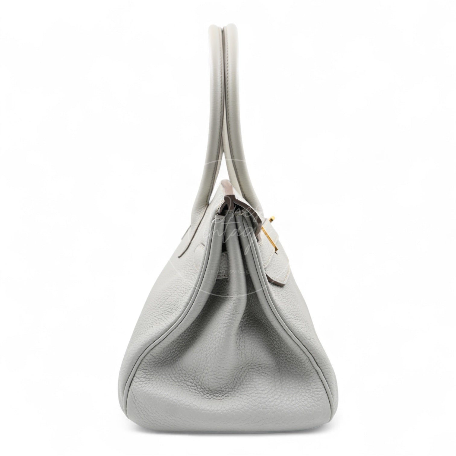 [Pre-owned] Hermes Birkin Shoulder Gris Peale Stamp Square O