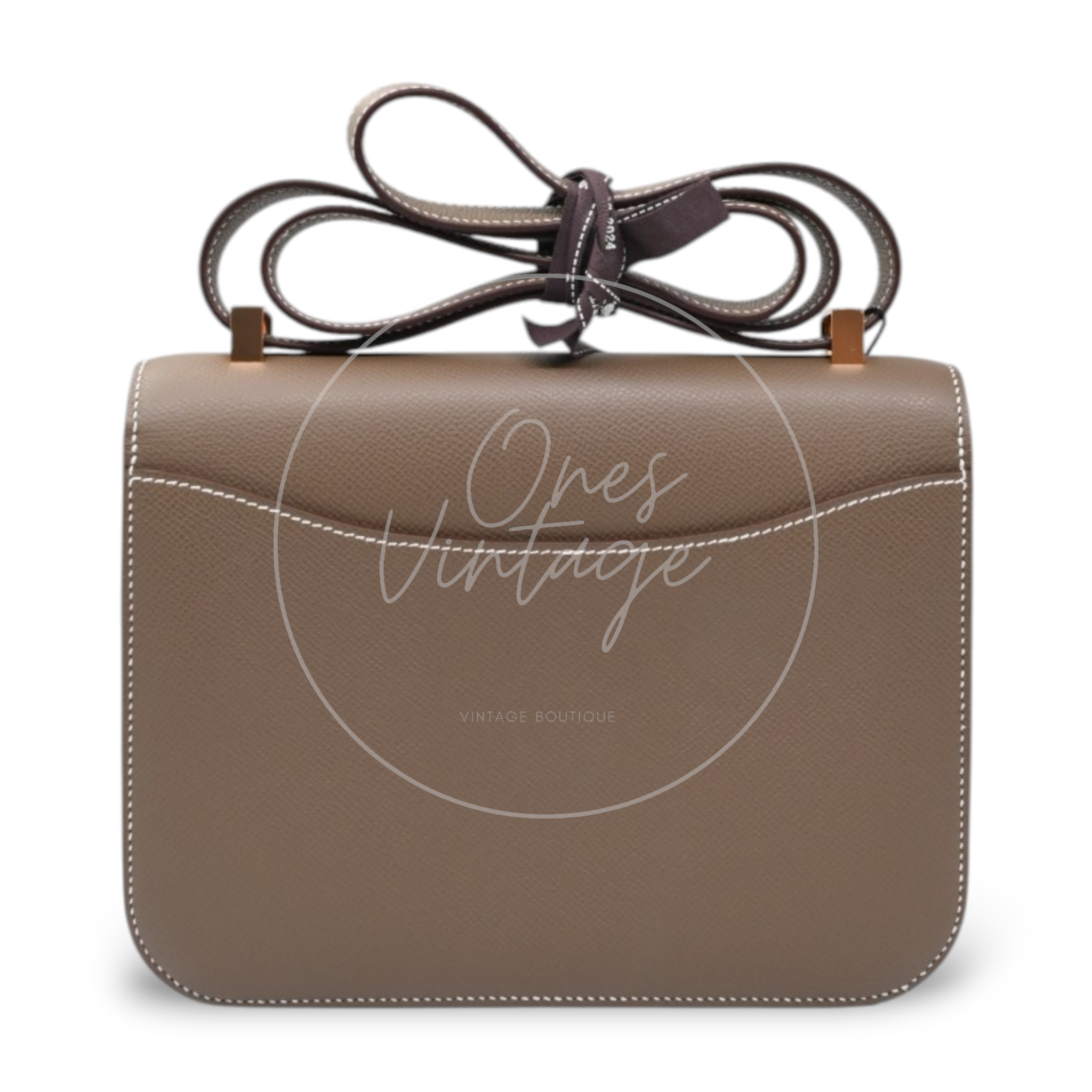 Hermes Constance 24 Epsom Rose Gold GHW Etoupe Stamp B