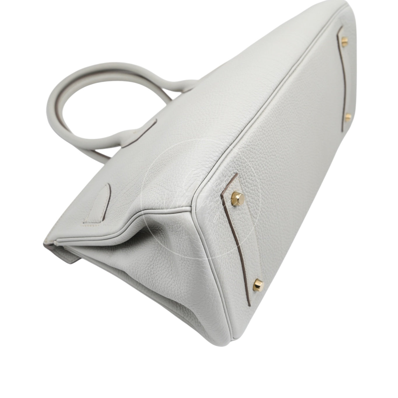 [Pre-owned] Hermes Birkin Shoulder Gris Peale Stamp Square O