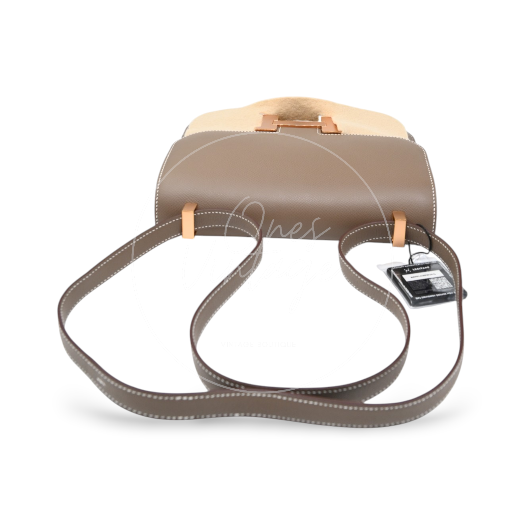 Hermes Constance 24 Epsom Rose Gold GHW Etoupe Stamp B