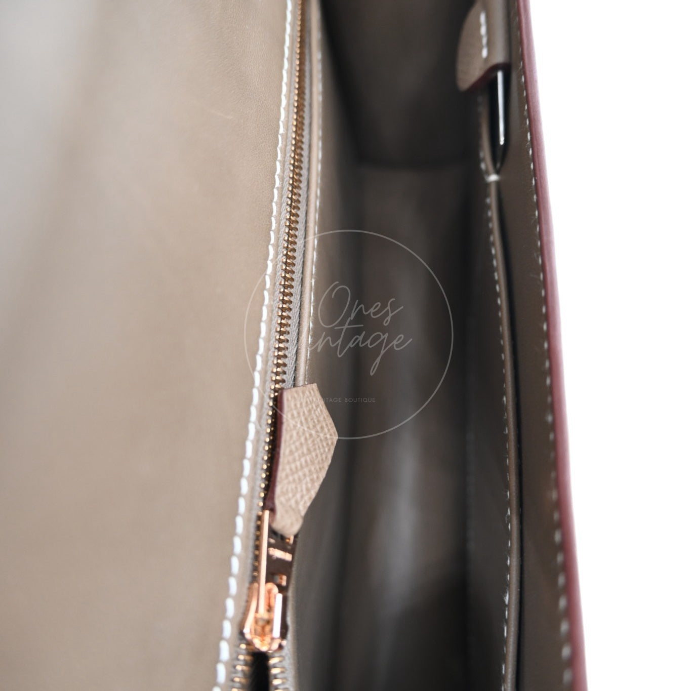 Hermes Constance 24 Epsom Rose Gold GHW Etoupe Stamp B