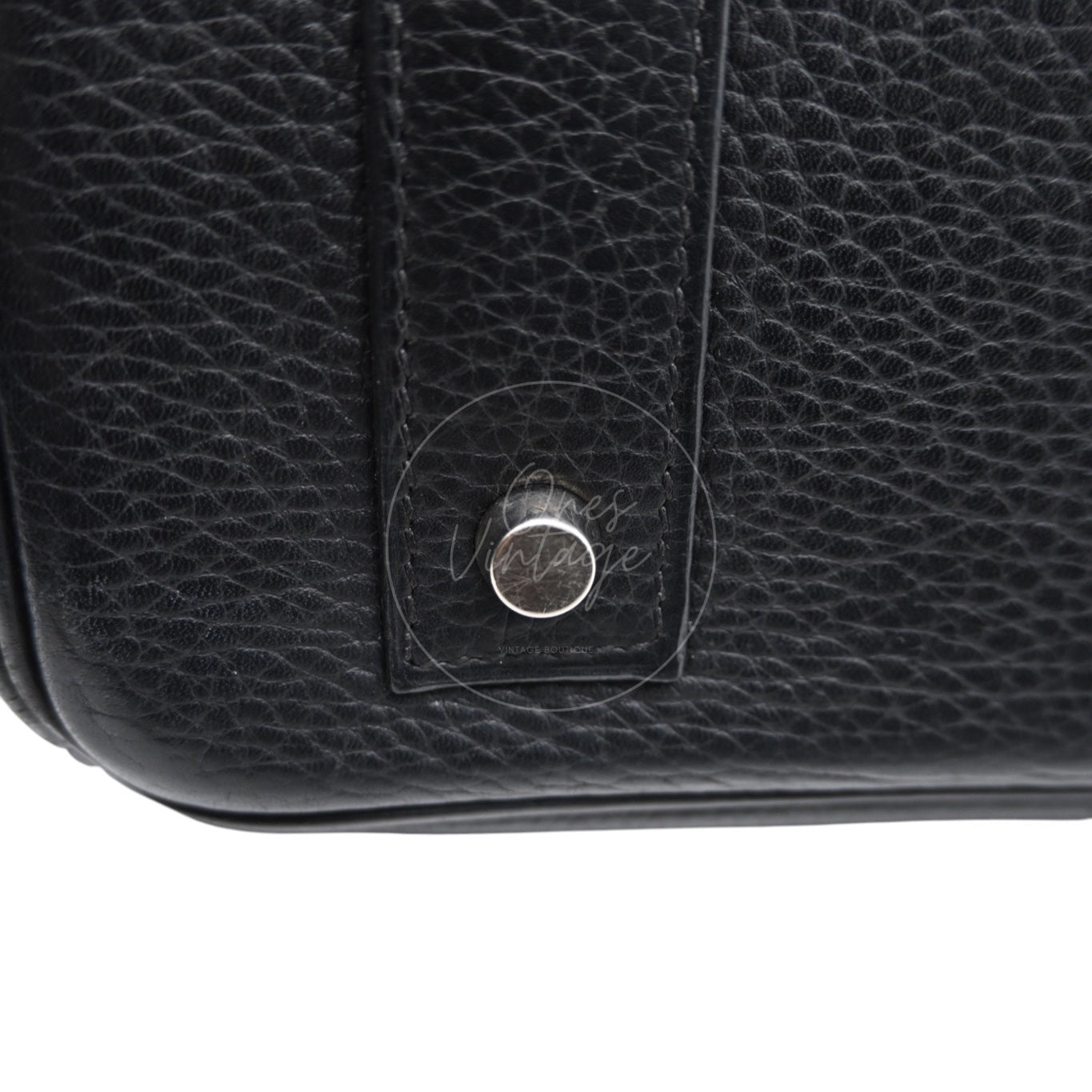 [Pre-owned] Hermes Birkin Shoulder Black Stamp Square H