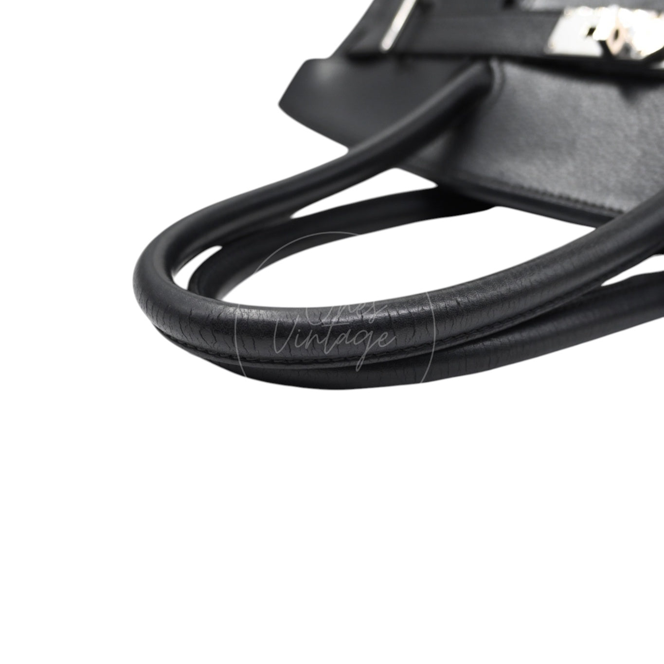 [Pre-owned] Hermes Birkin Shoulder Black Stamp Square H