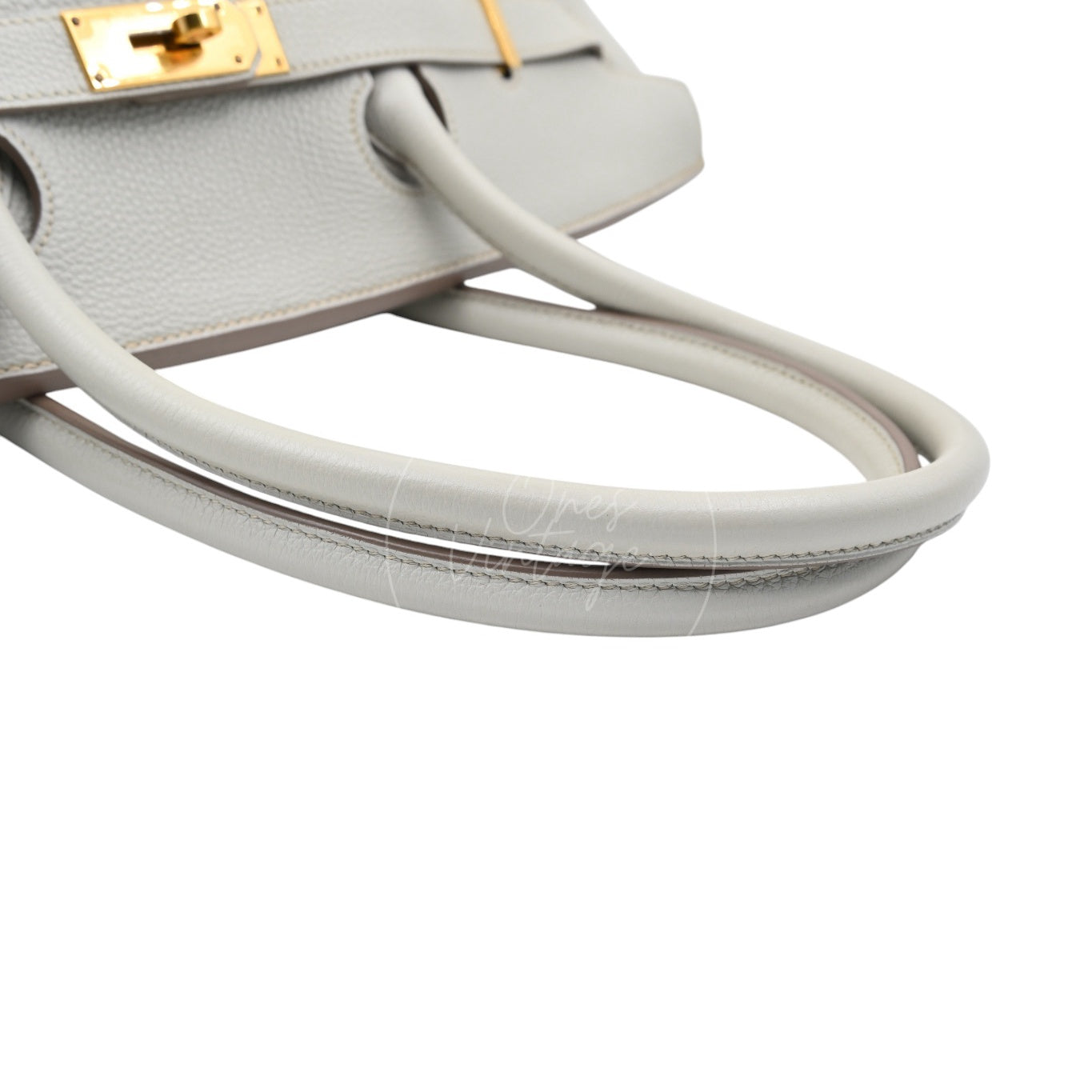 [Pre-owned] Hermes Birkin Shoulder Gris Peale Stamp Square O