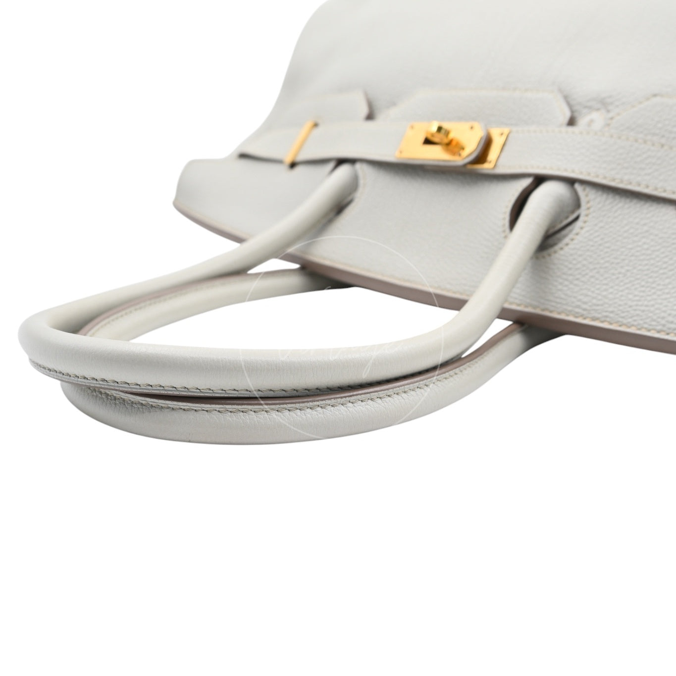 [Pre-owned] Hermes Birkin Shoulder Gris Peale Stamp Square O