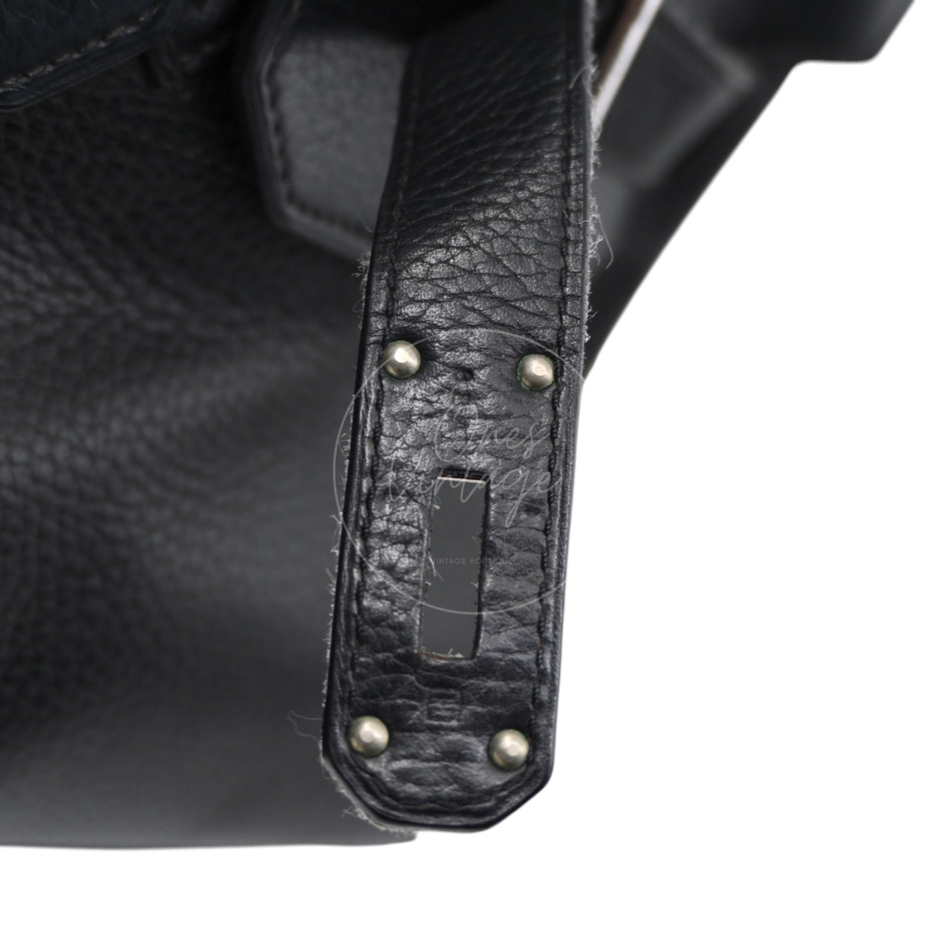 [Pre-owned] Hermes Birkin Shoulder Black Stamp Square H