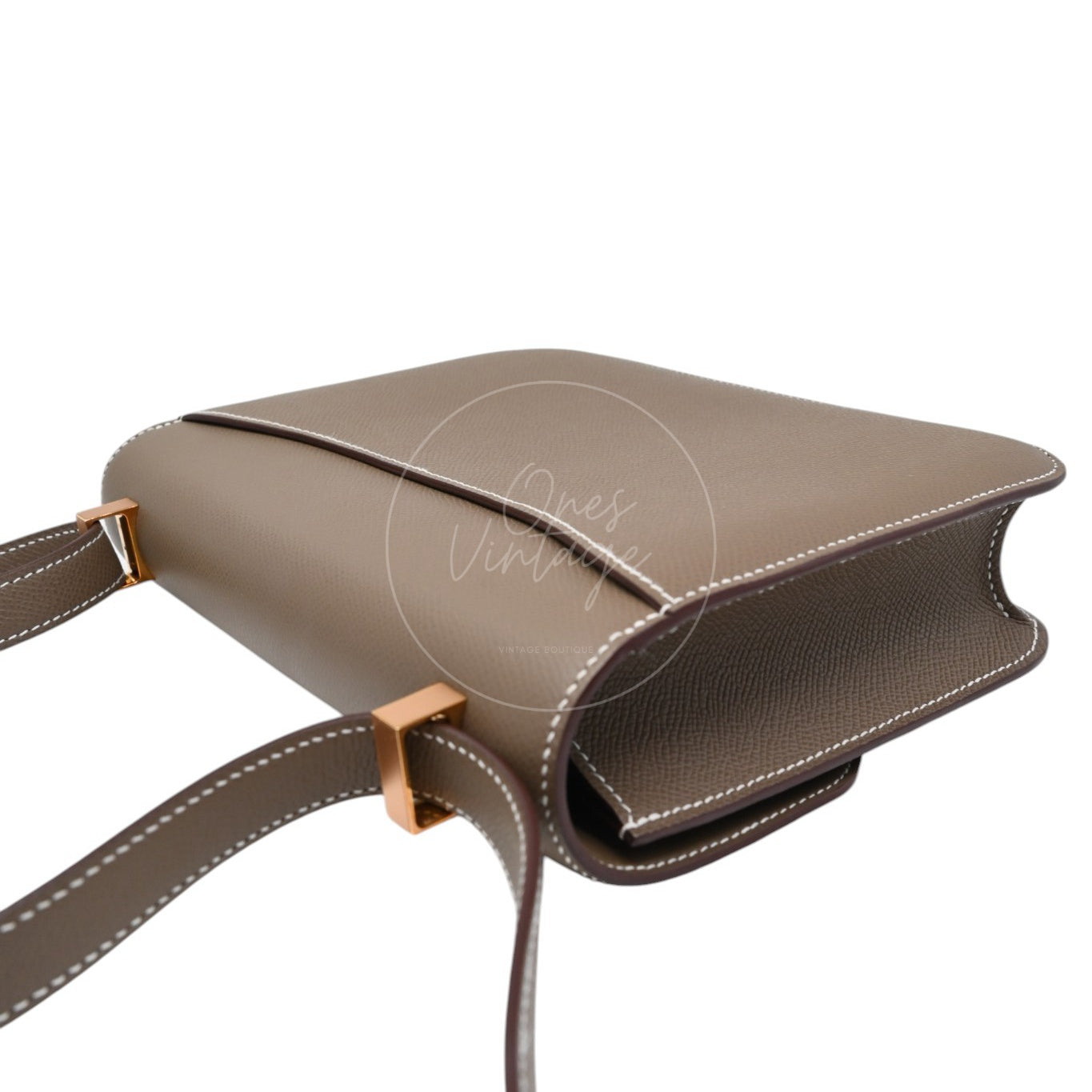 Hermes Constance 24 Epsom Rose Gold GHW Etoupe Stamp B