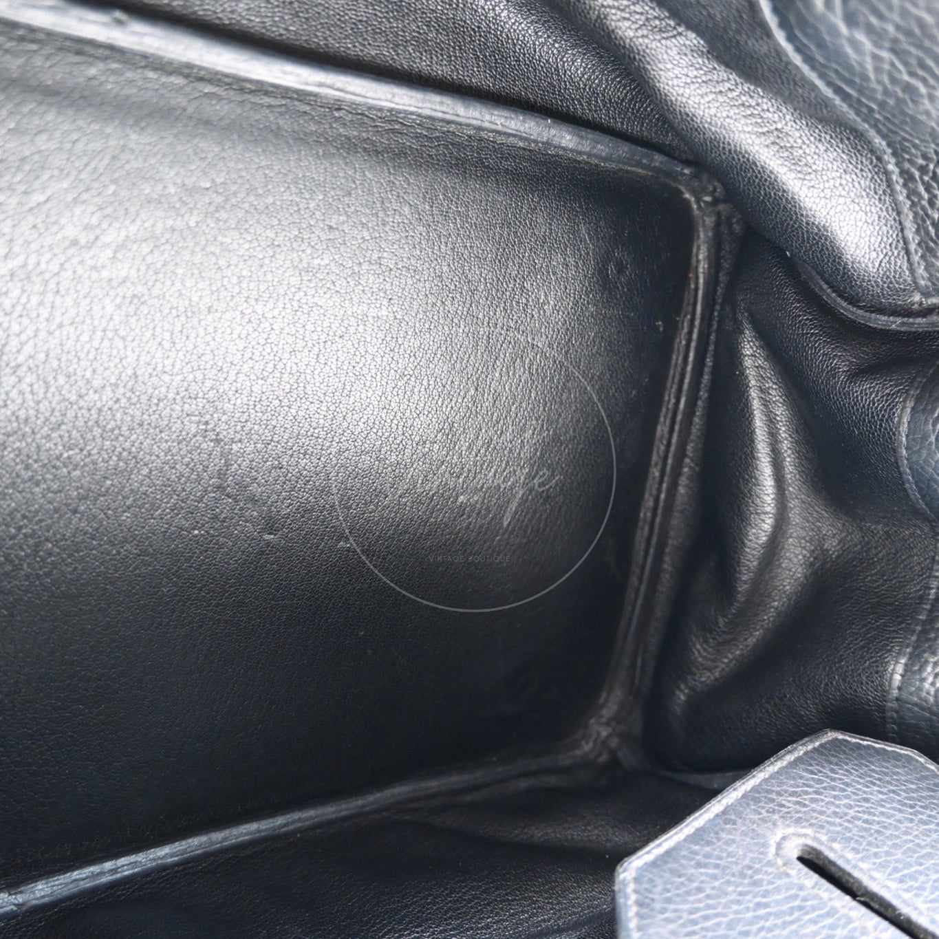 [Pre-owned] Hermes Birkin Shoulder Black Stamp Square H