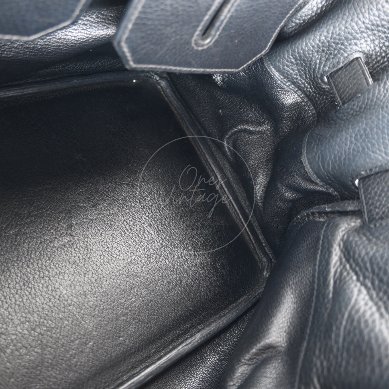 [Pre-owned] Hermes Birkin Shoulder Black Stamp Square H