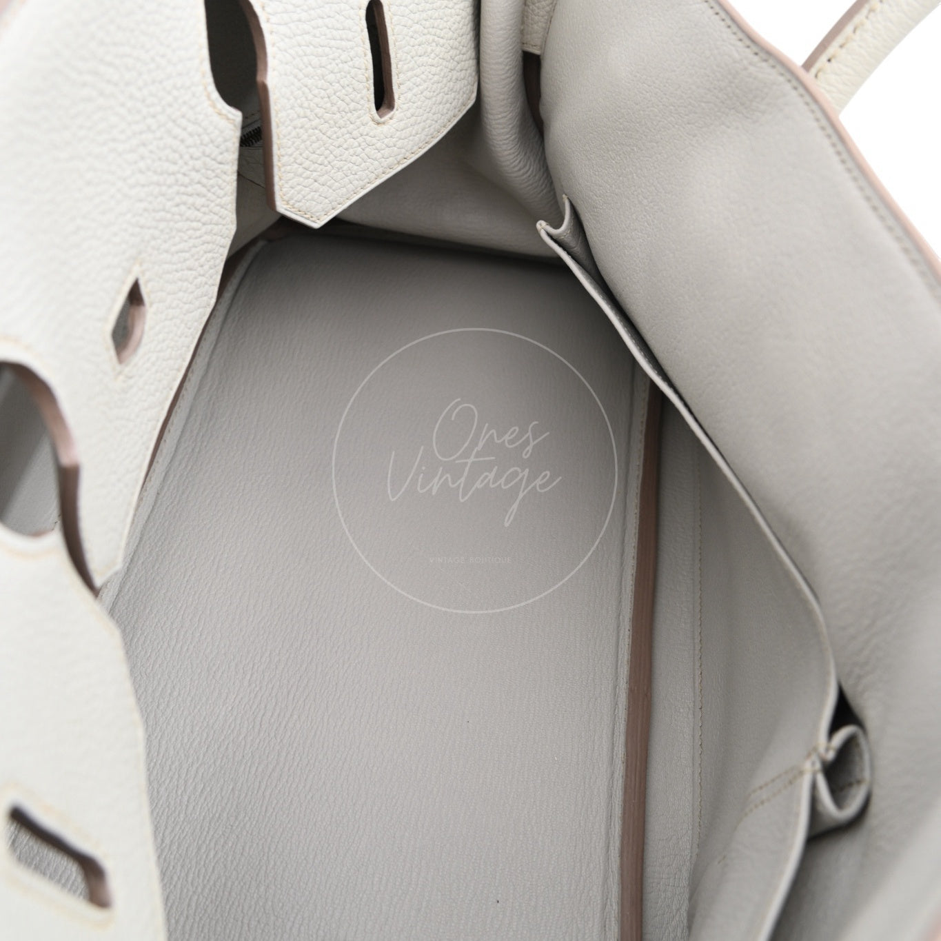 [Pre-owned] Hermes Birkin Shoulder Gris Peale Stamp Square O