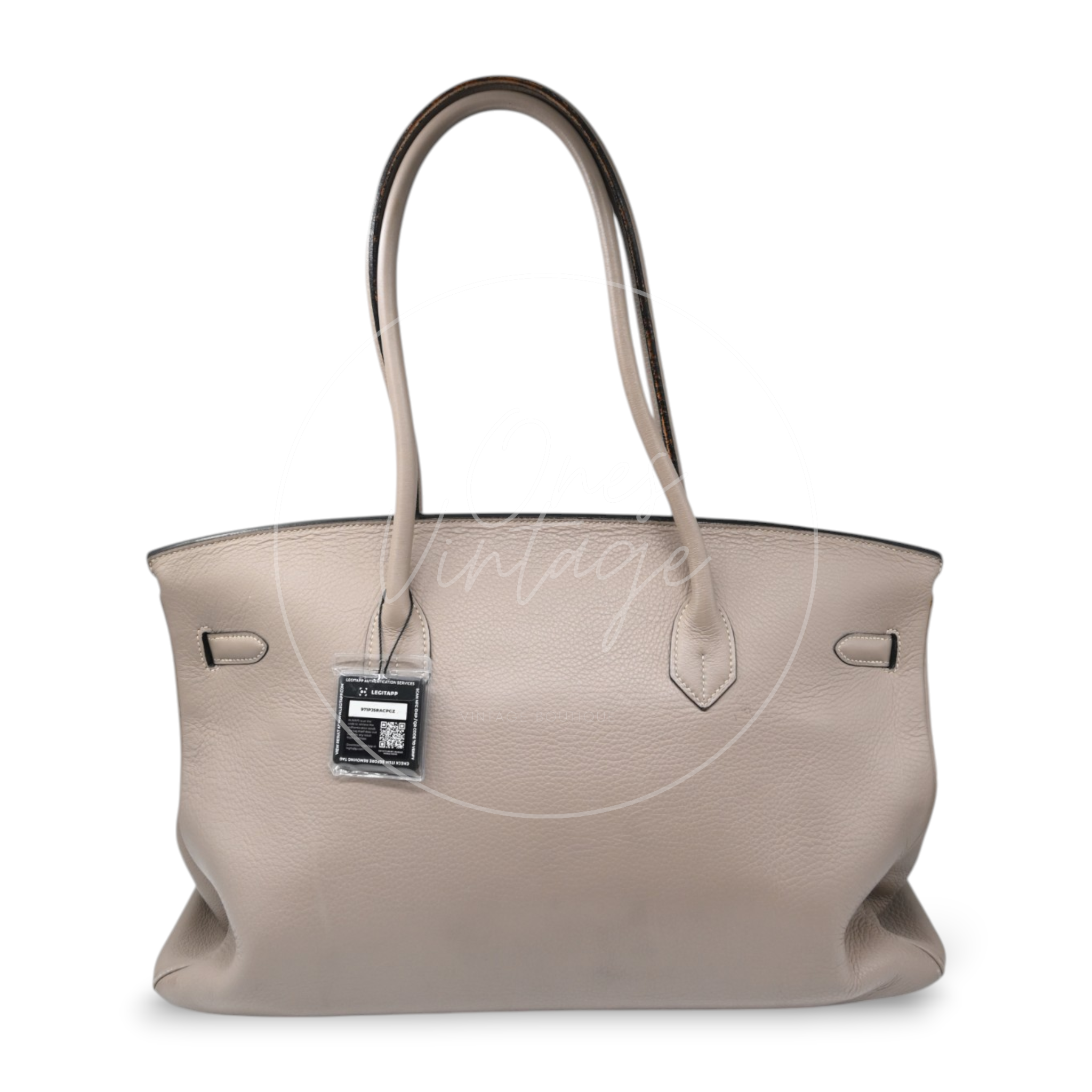Hermes Birkin 45 Long PHW Gris T Square D