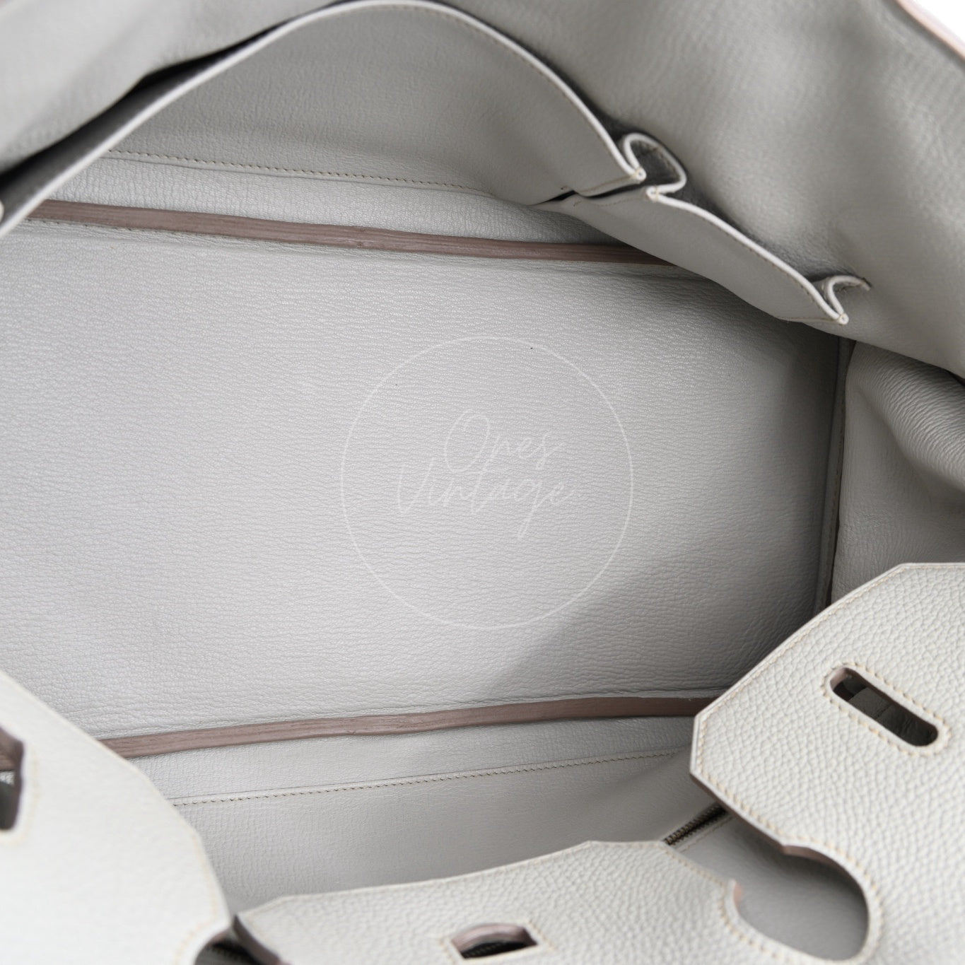 [Pre-owned] Hermes Birkin Shoulder Gris Peale Stamp Square O