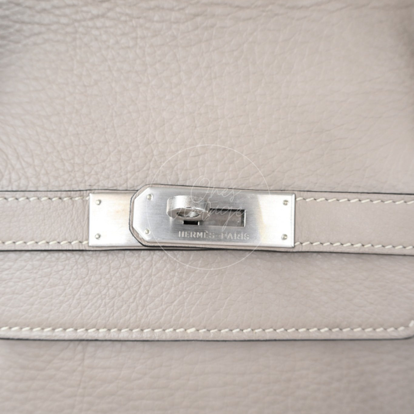 Hermes Birkin 45 Long PHW Gris T Square D