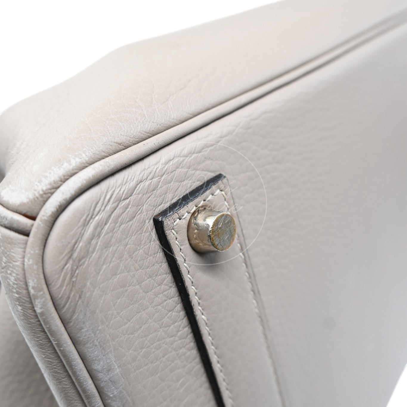 Hermes Birkin 45 Long PHW Gris T Square D