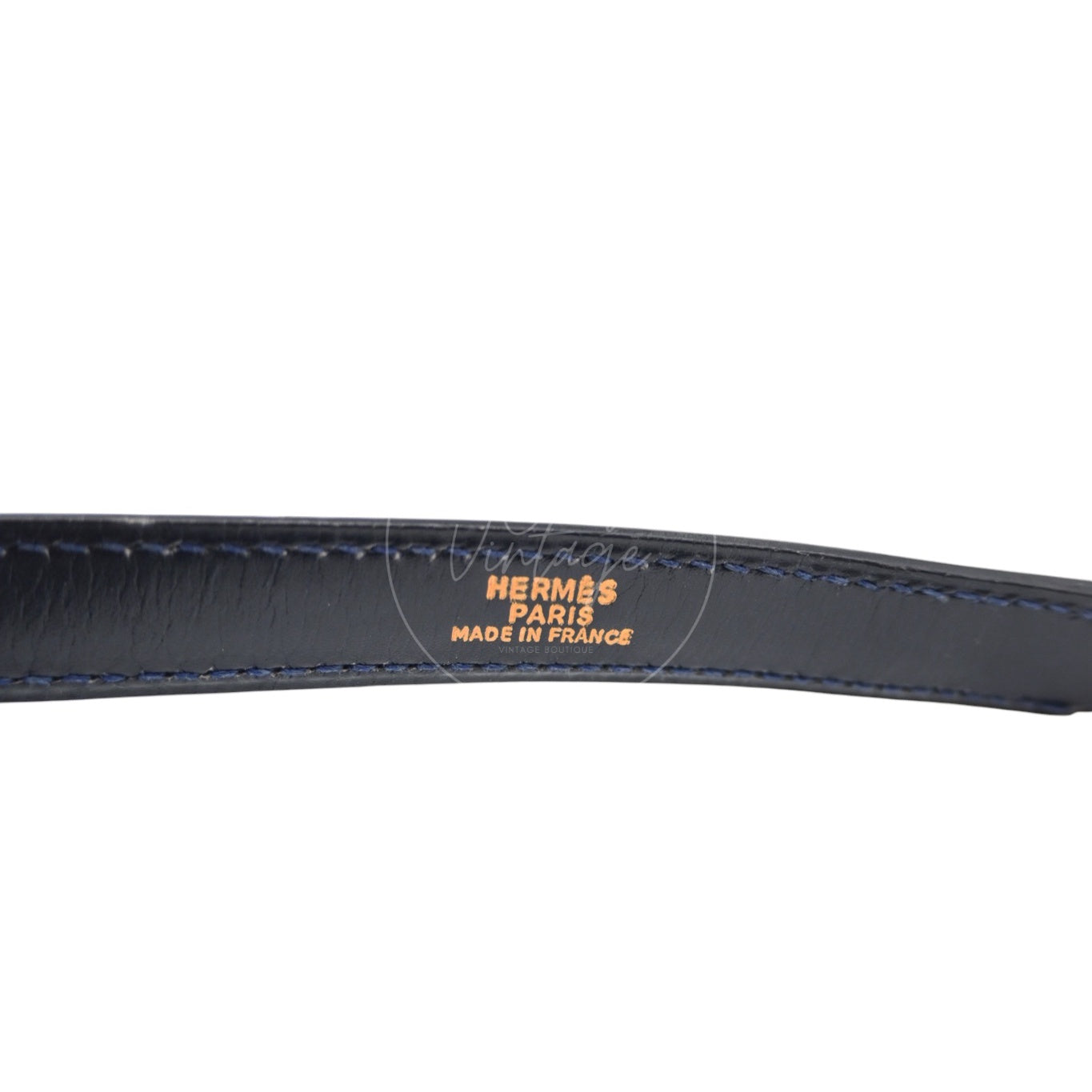 [Pre-owned] Hermes Kelly 28 Navy and Denim Blue GHW Stamp Circle L