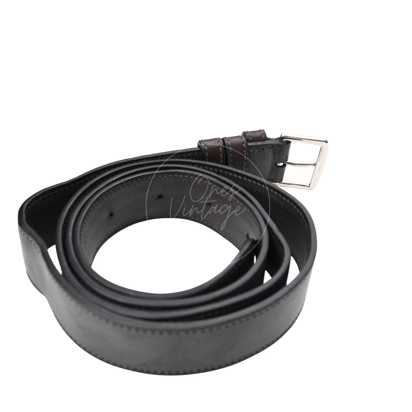 [Pre-owned] Hermes So Kelly 26 Togo PHW Noir Shoulder Bag Stamp T