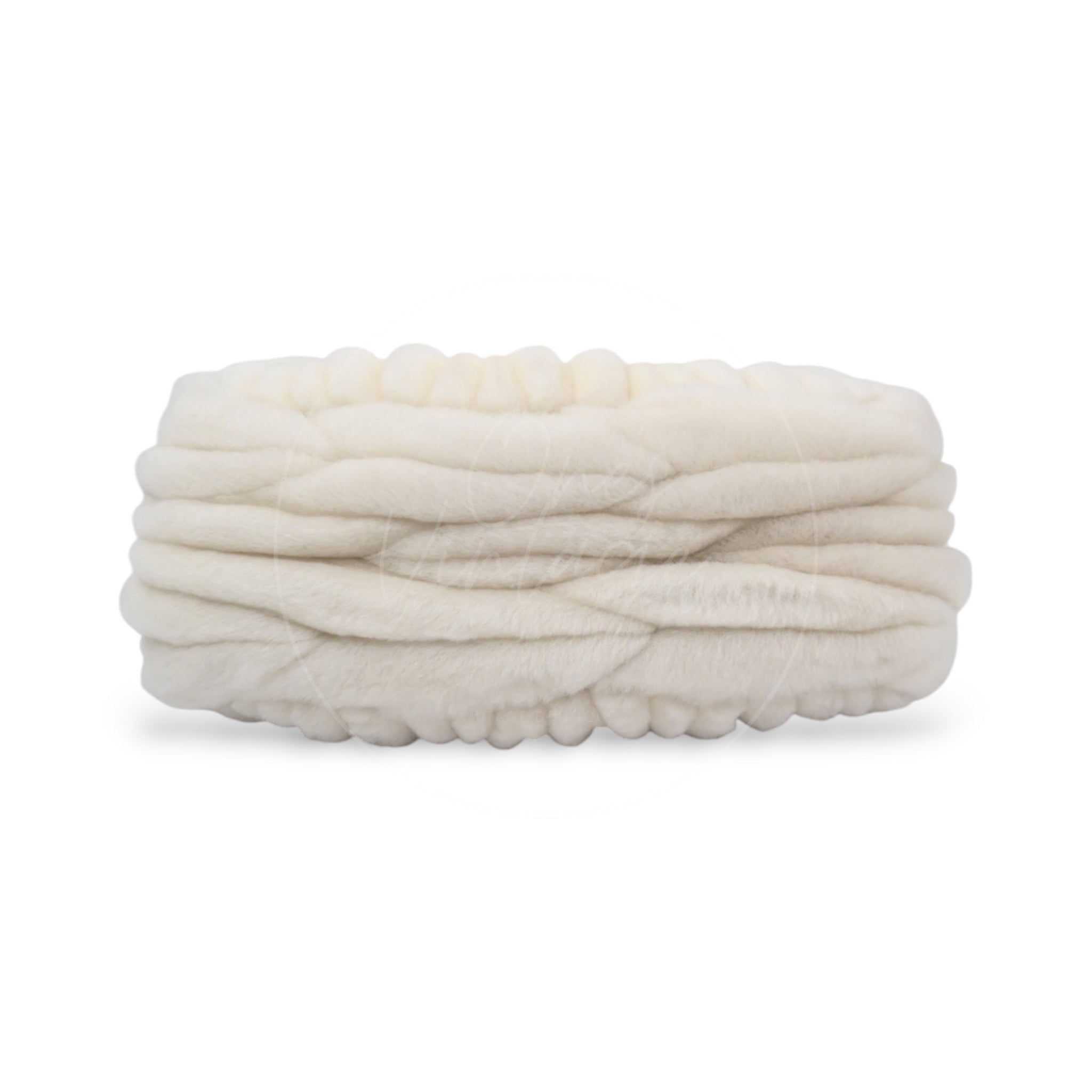 [Pre-owned] Miu Miu Belle White Shearling Bag