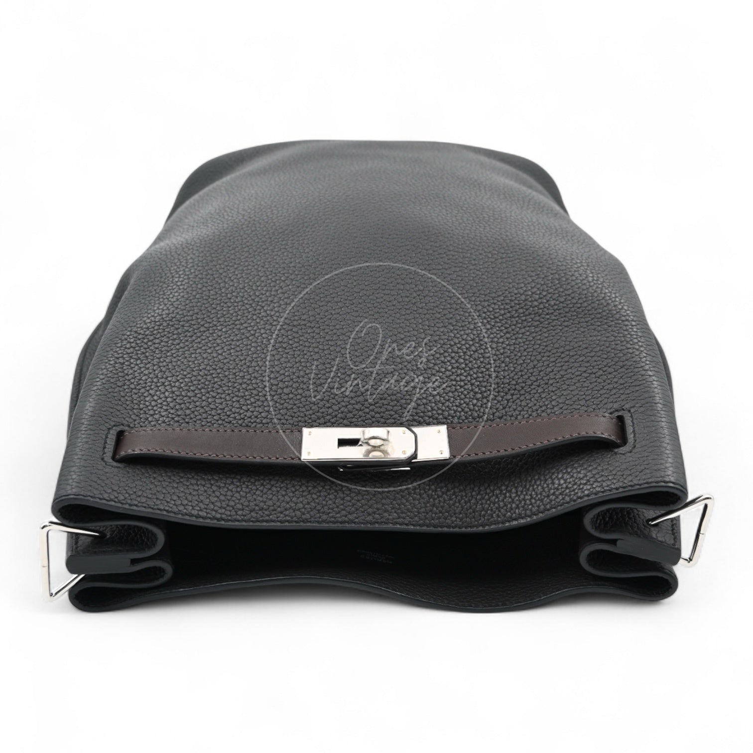 [Pre-owned] Hermes So Kelly 26 Togo PHW Noir Shoulder Bag Stamp T