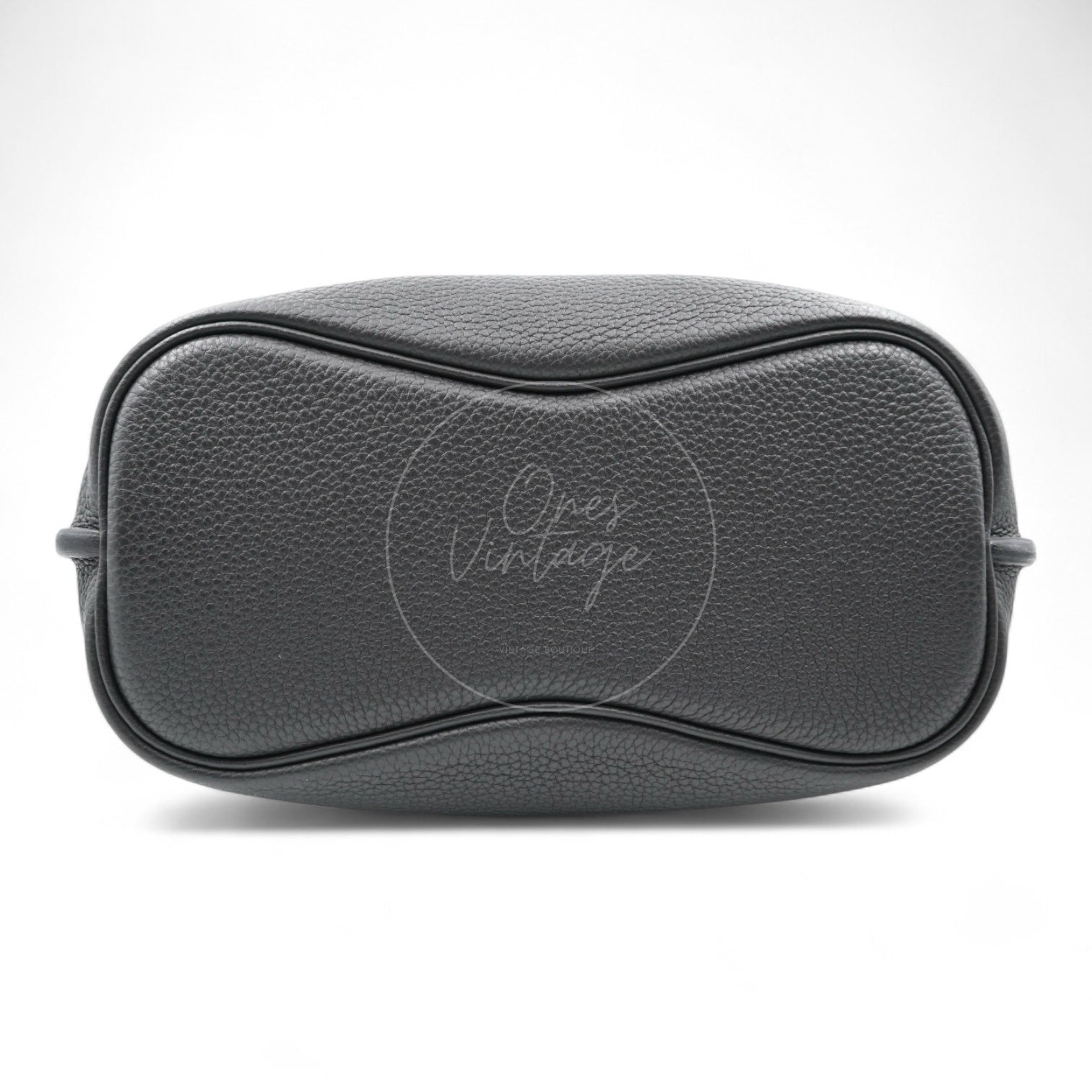 [Pre-owned] Hermes So Kelly 26 Togo PHW Noir Shoulder Bag Stamp T