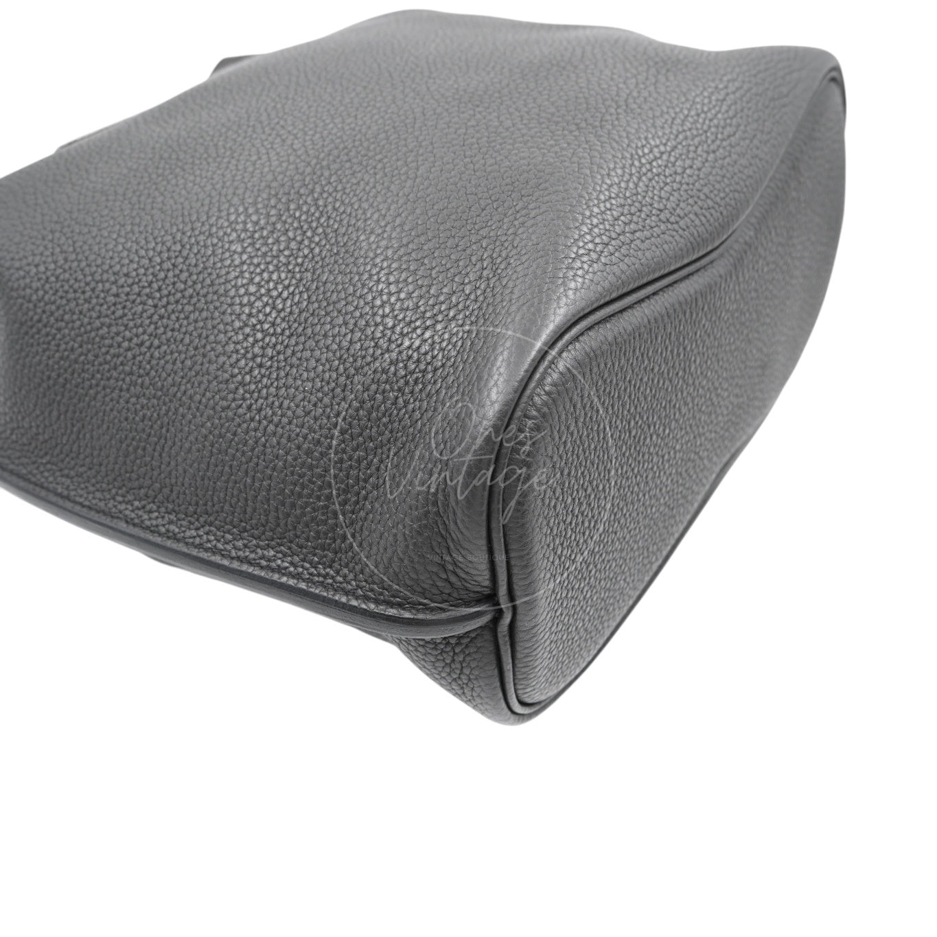 [Pre-owned] Hermes So Kelly 26 Togo PHW Noir Shoulder Bag Stamp T