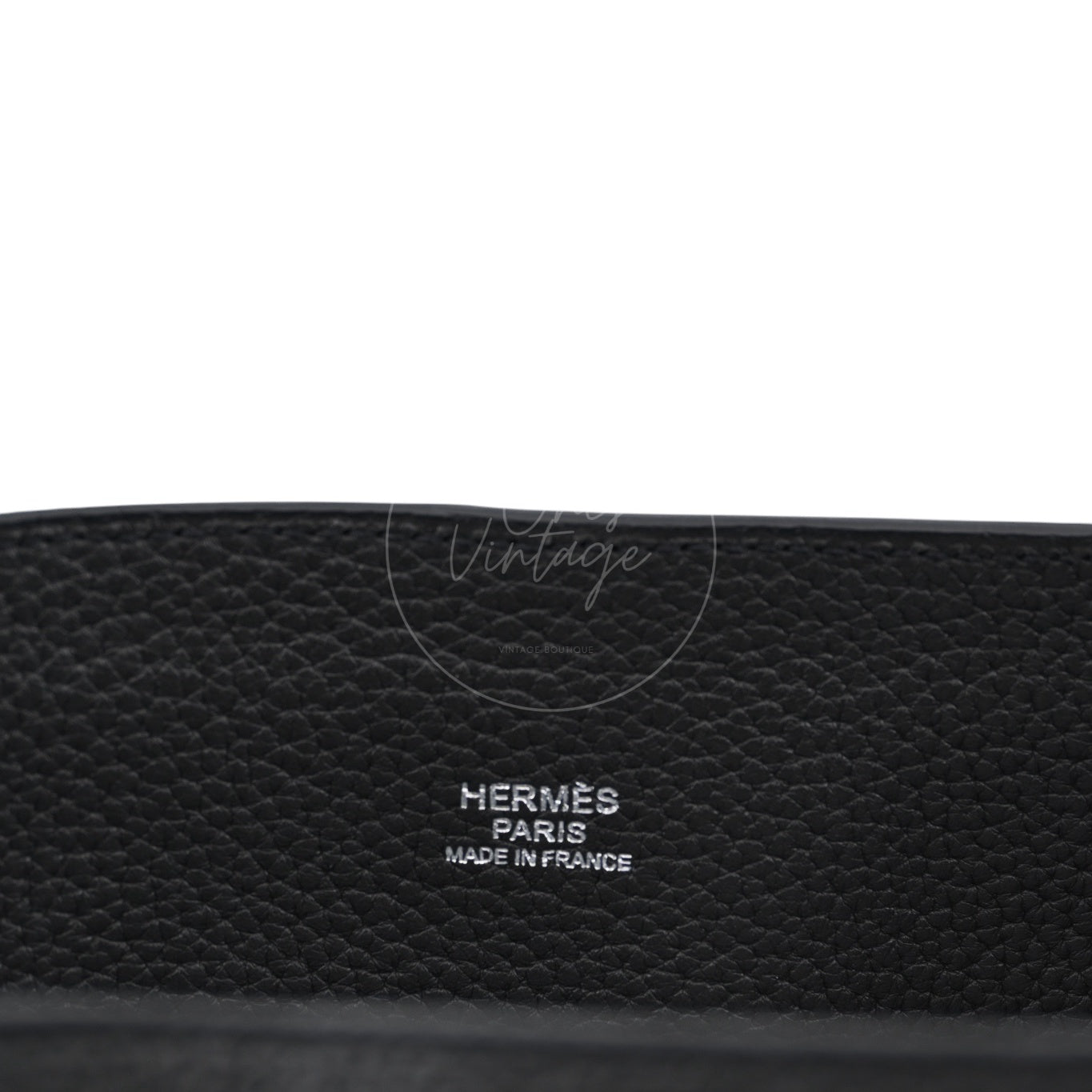 [Pre-owned] Hermes So Kelly 26 Togo PHW Noir Shoulder Bag Stamp T