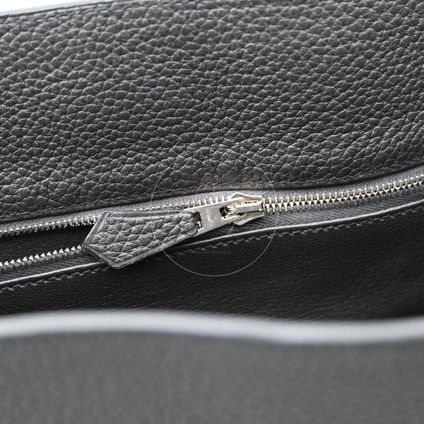 [Pre-owned] Hermes So Kelly 26 Togo PHW Noir Shoulder Bag Stamp T