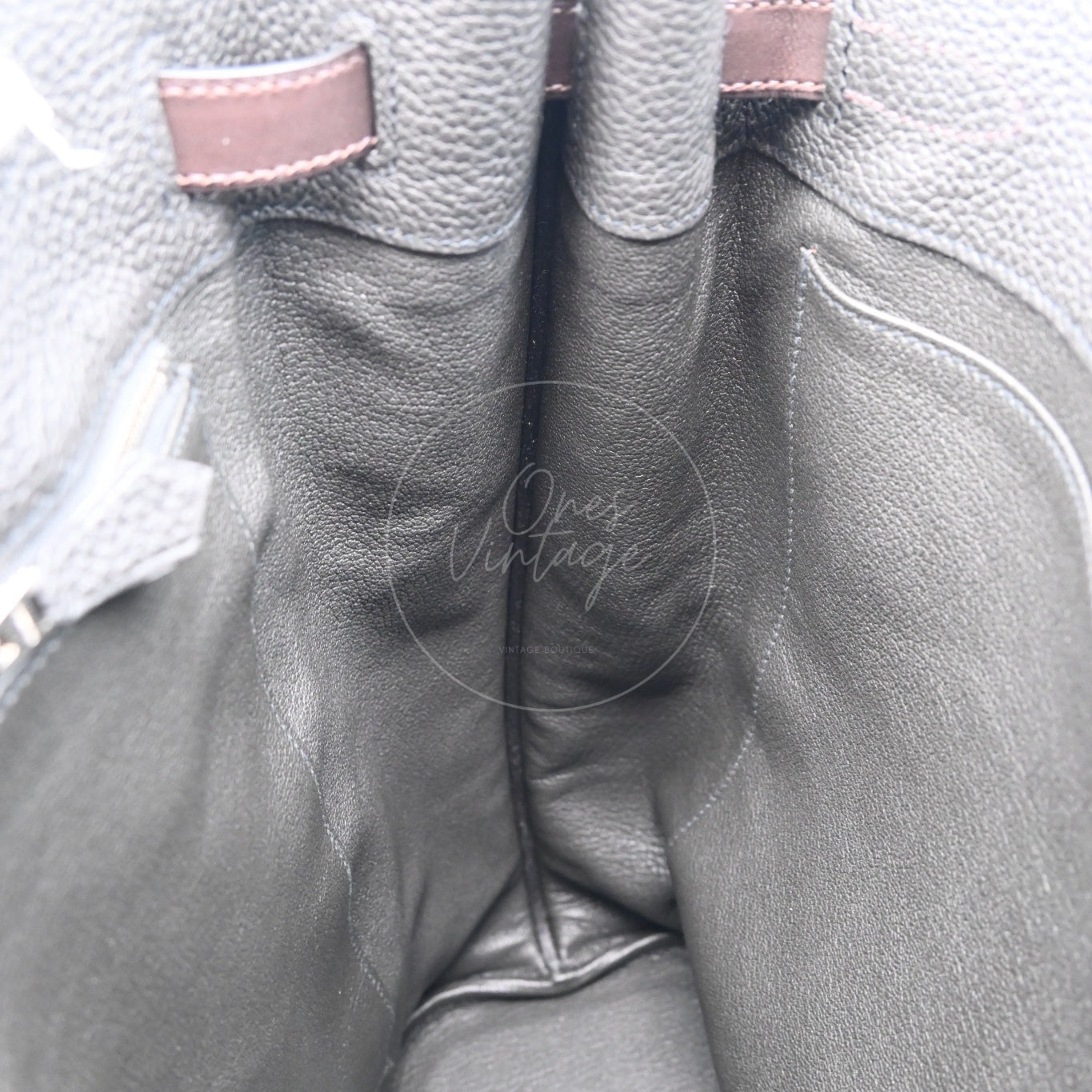 [Pre-owned] Hermes So Kelly 26 Togo PHW Noir Shoulder Bag Stamp T