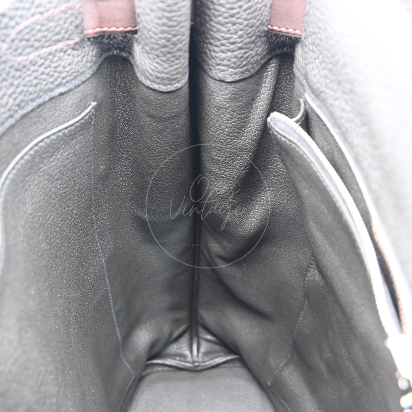 [Pre-owned] Hermes So Kelly 26 Togo PHW Noir Shoulder Bag Stamp T