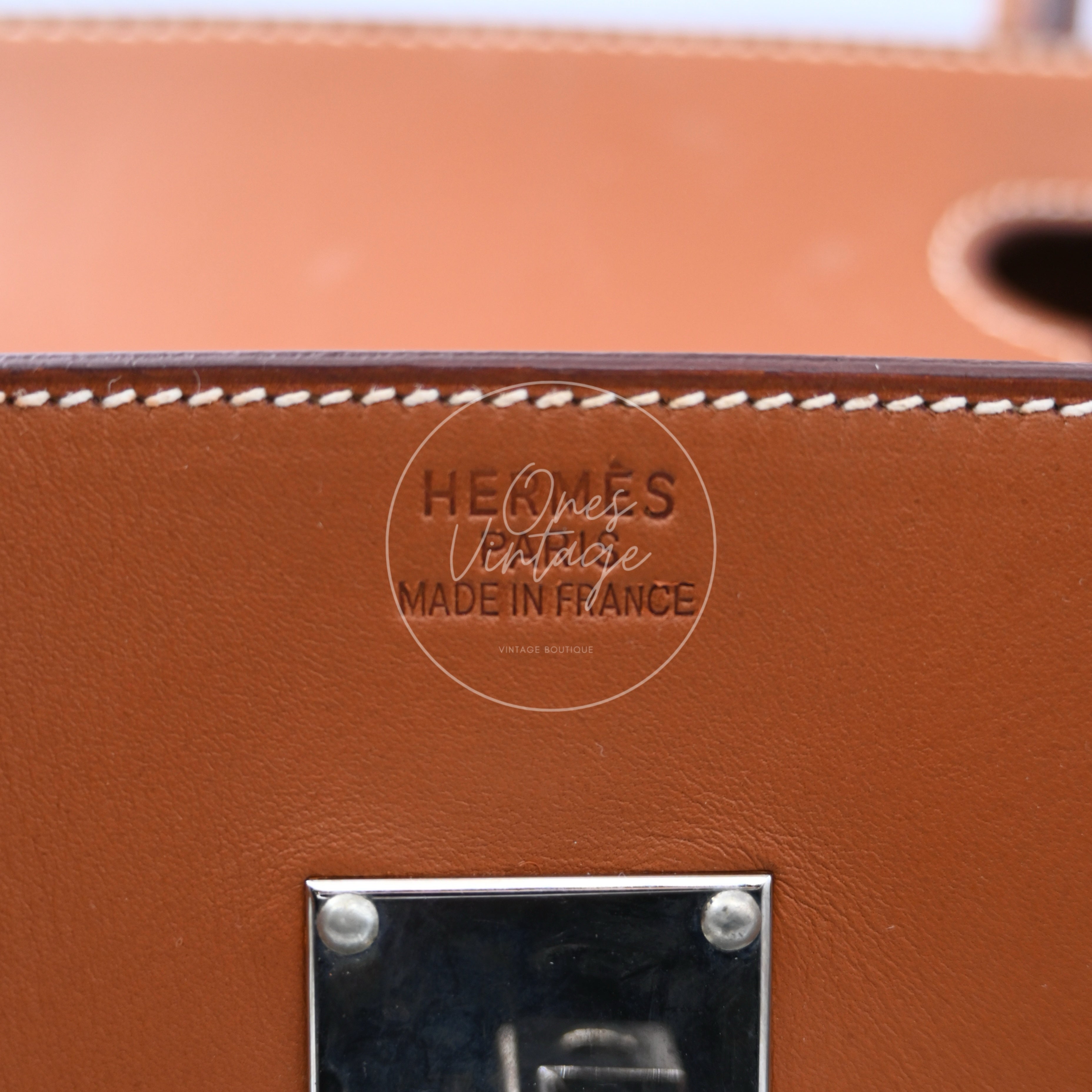 [Pre-owned] Hermes Birkin Shoulder Denim x Barenia Stamp Square I PHW Bag
