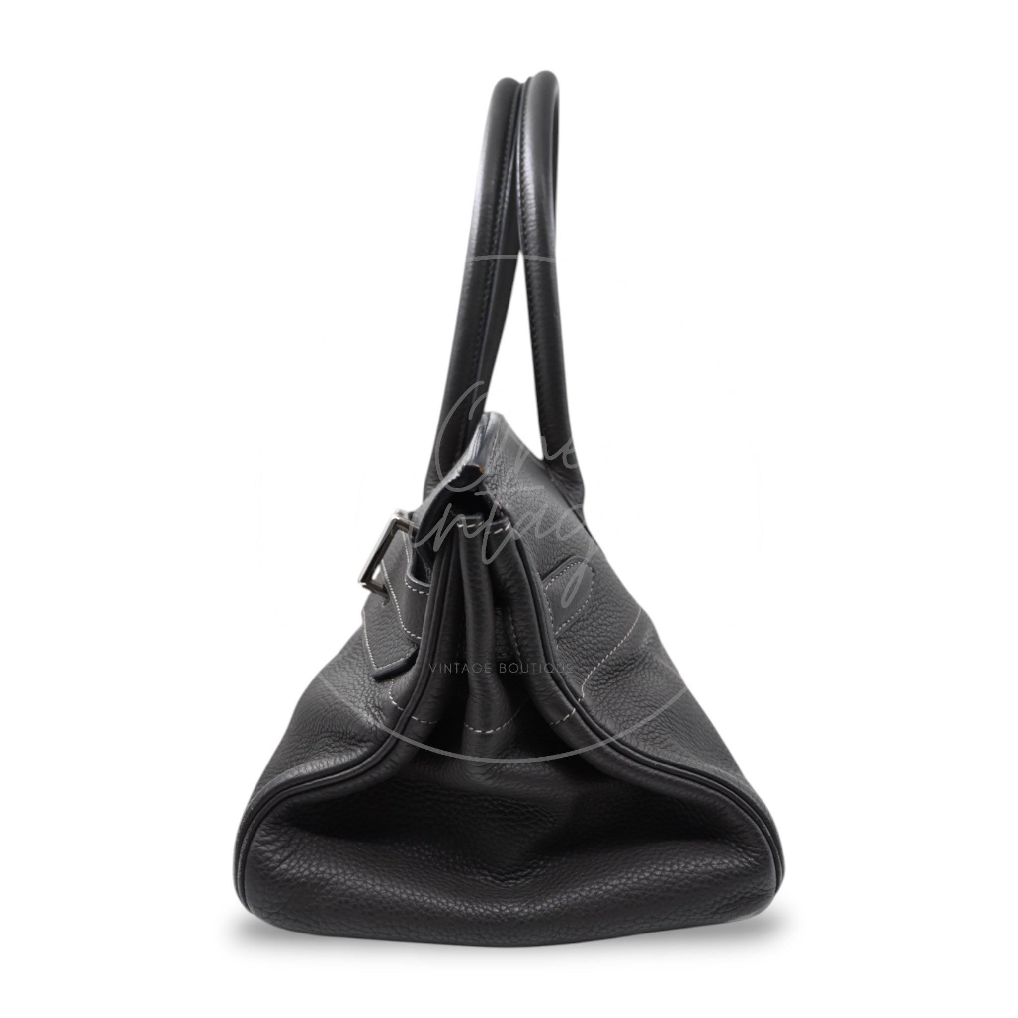 [Pre-owned] Hermes Birkin Shoulder Gris Graphite Stamp Square I