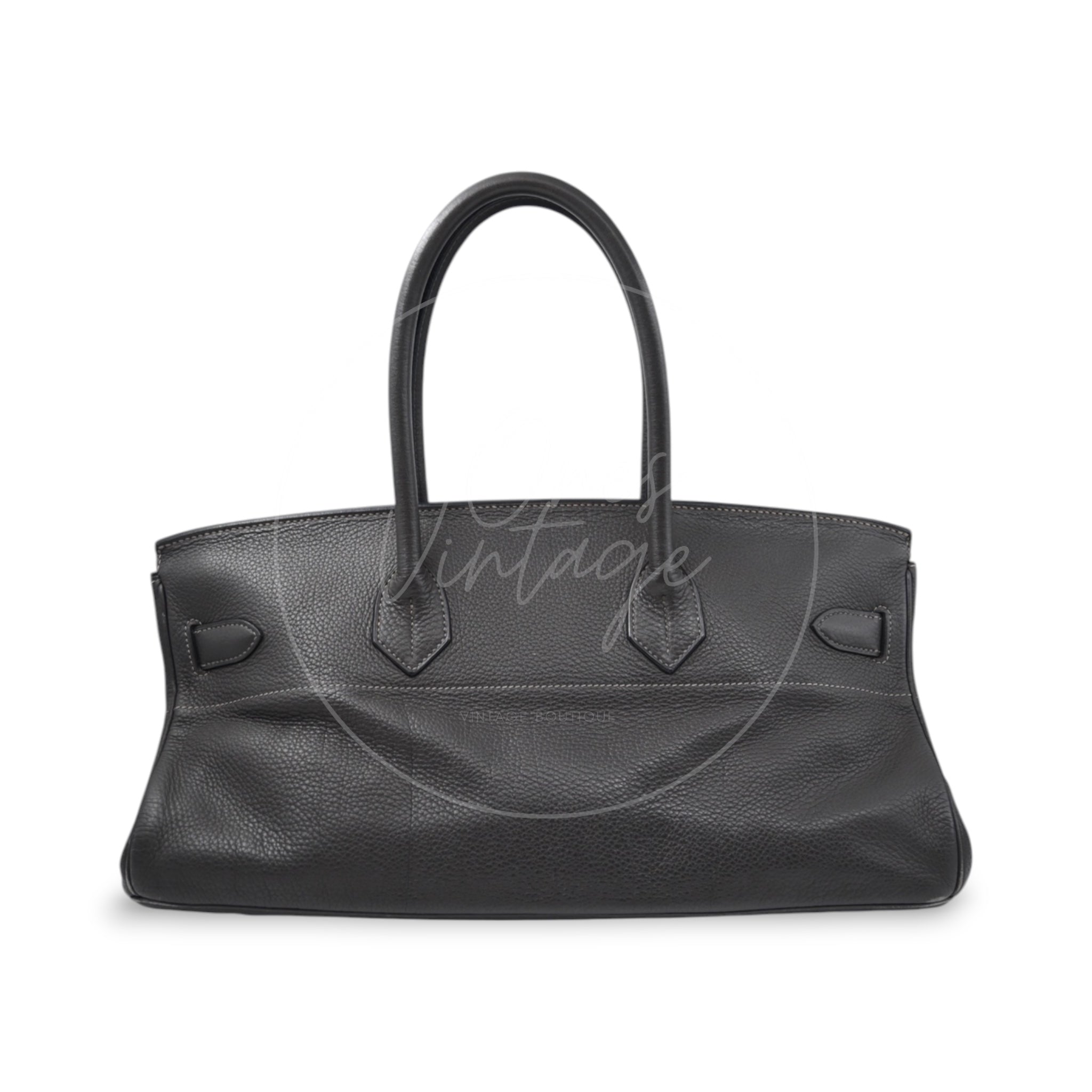 [Pre-owned] Hermes Birkin Shoulder Gris Graphite Stamp Square I