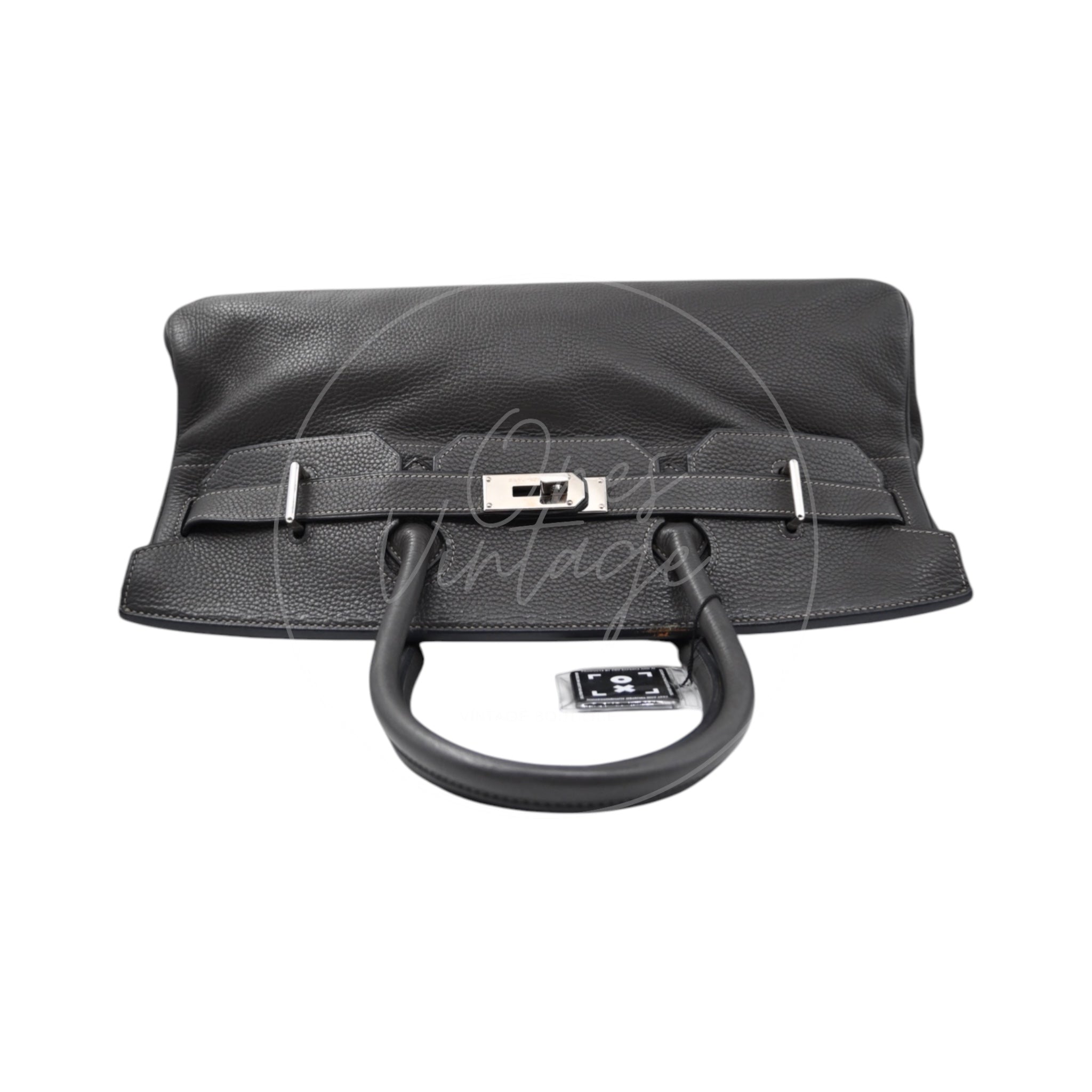 [Pre-owned] Hermes Birkin Shoulder Gris Graphite Stamp Square I