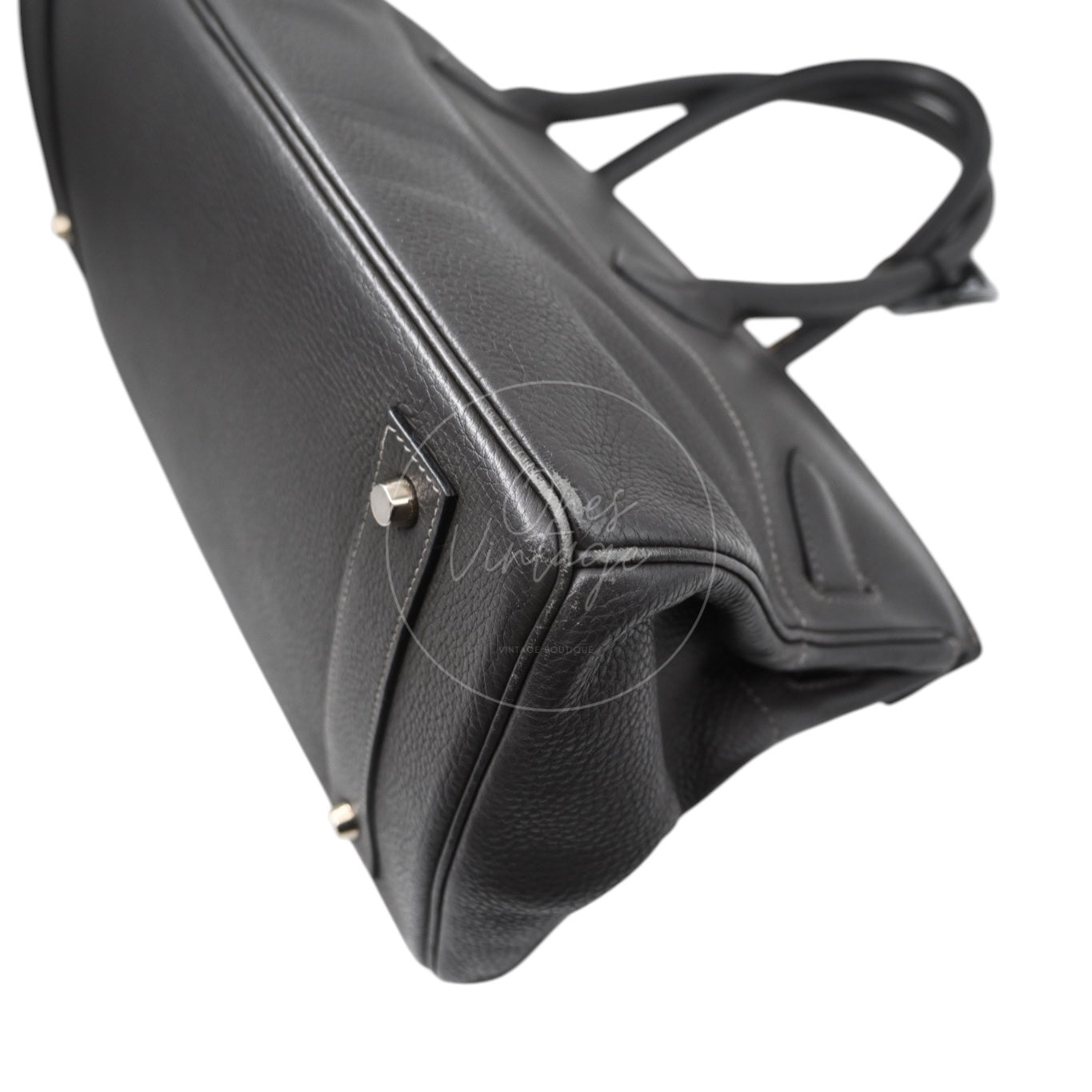 [Pre-owned] Hermes Birkin Shoulder Gris Graphite Stamp Square I