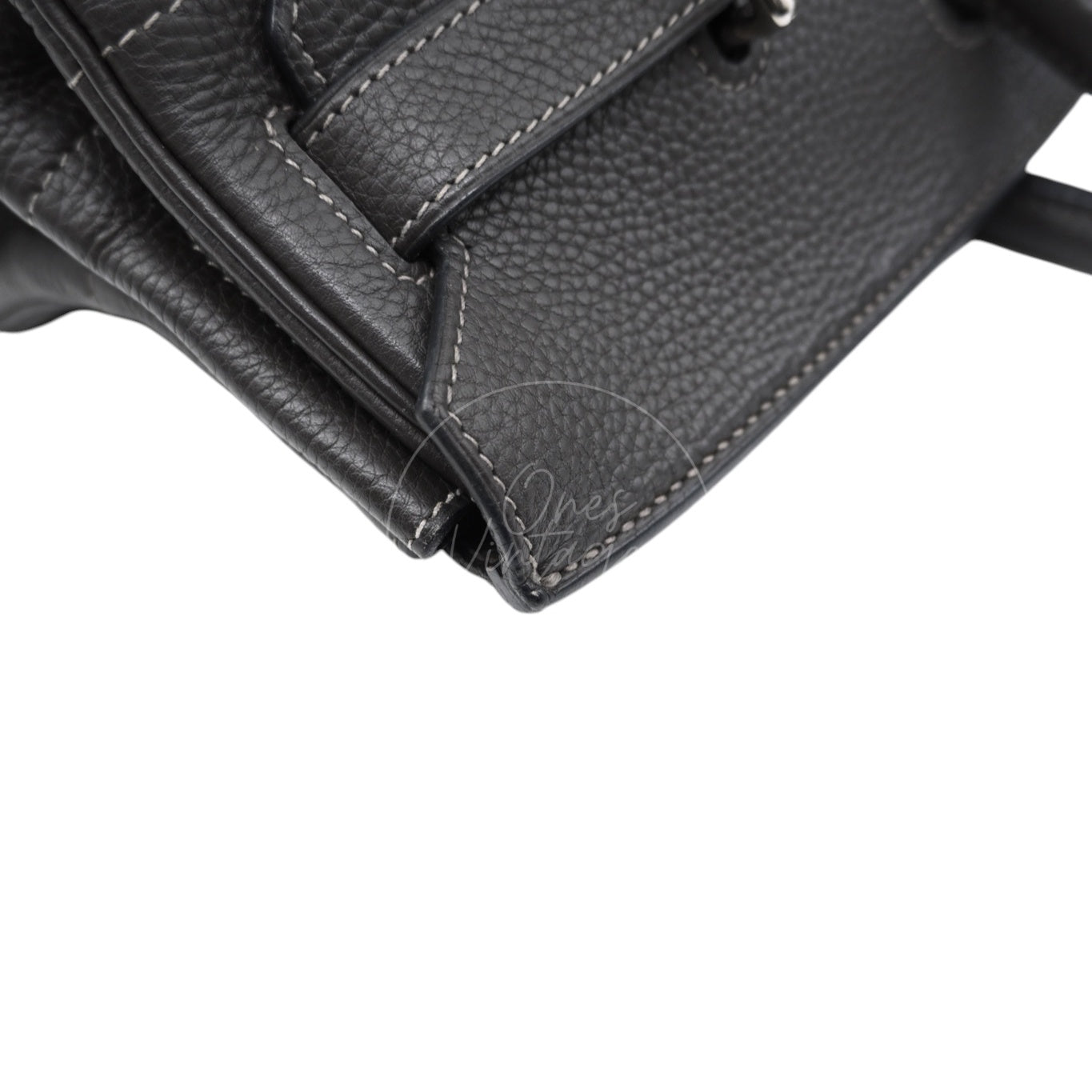 [Pre-owned] Hermes Birkin Shoulder Gris Graphite Stamp Square I