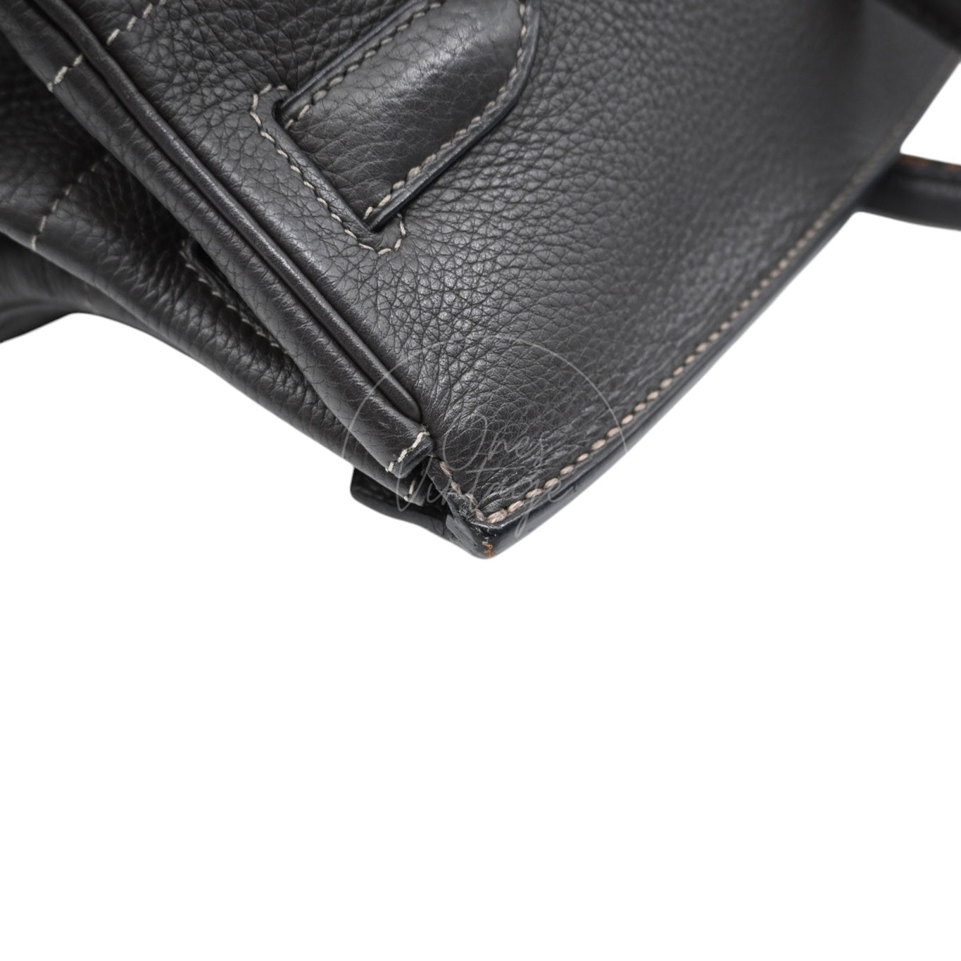 [Pre-owned] Hermes Birkin Shoulder Gris Graphite Stamp Square I