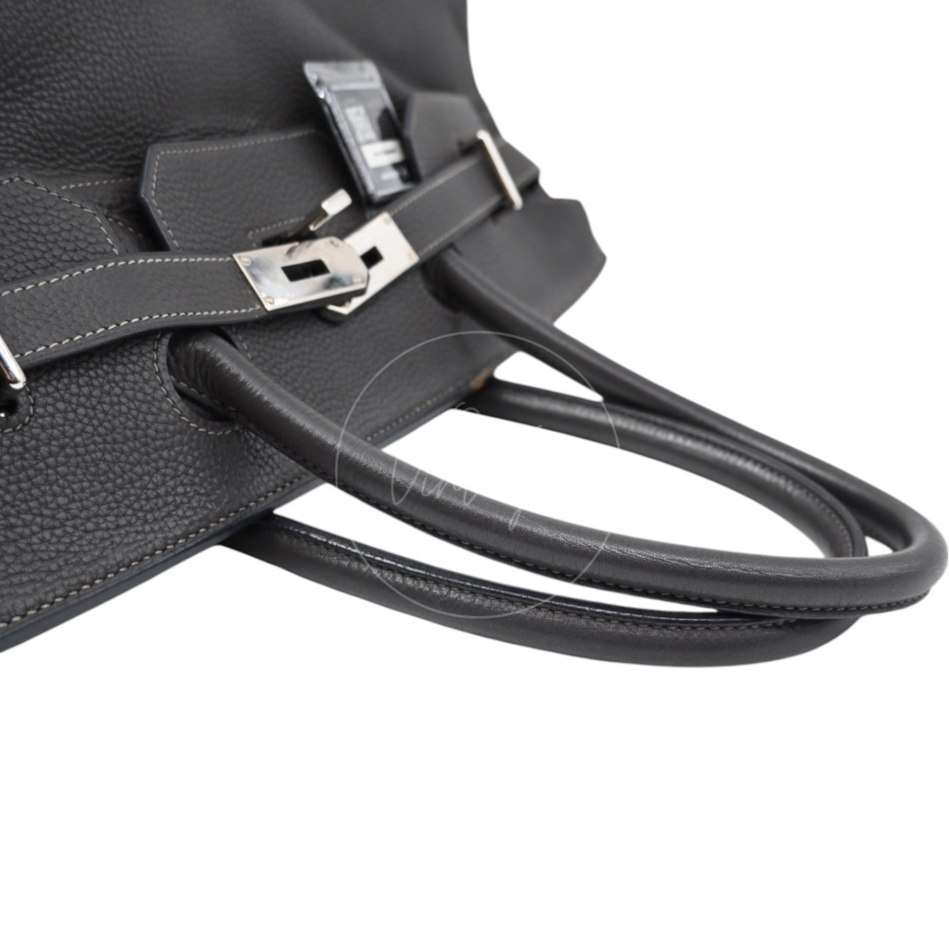 [Pre-owned] Hermes Birkin Shoulder Gris Graphite Stamp Square I